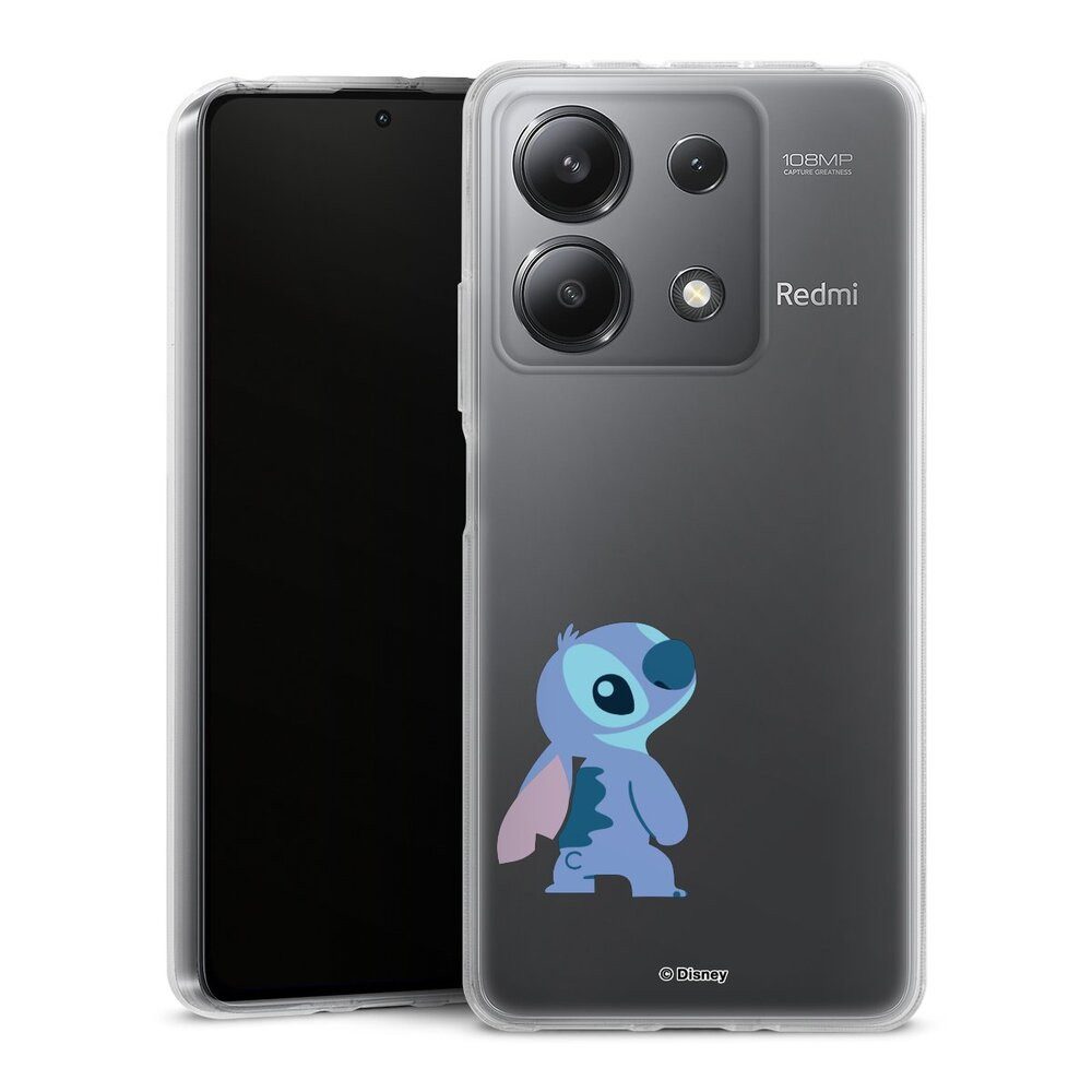 DeinDesign Handyhülle Lilo & Stitch Fanartikel Disney Stitch Smiling, Xiaomi Redmi Note 13 5G Silikon Hülle Bumper Case Handy Schutzhülle