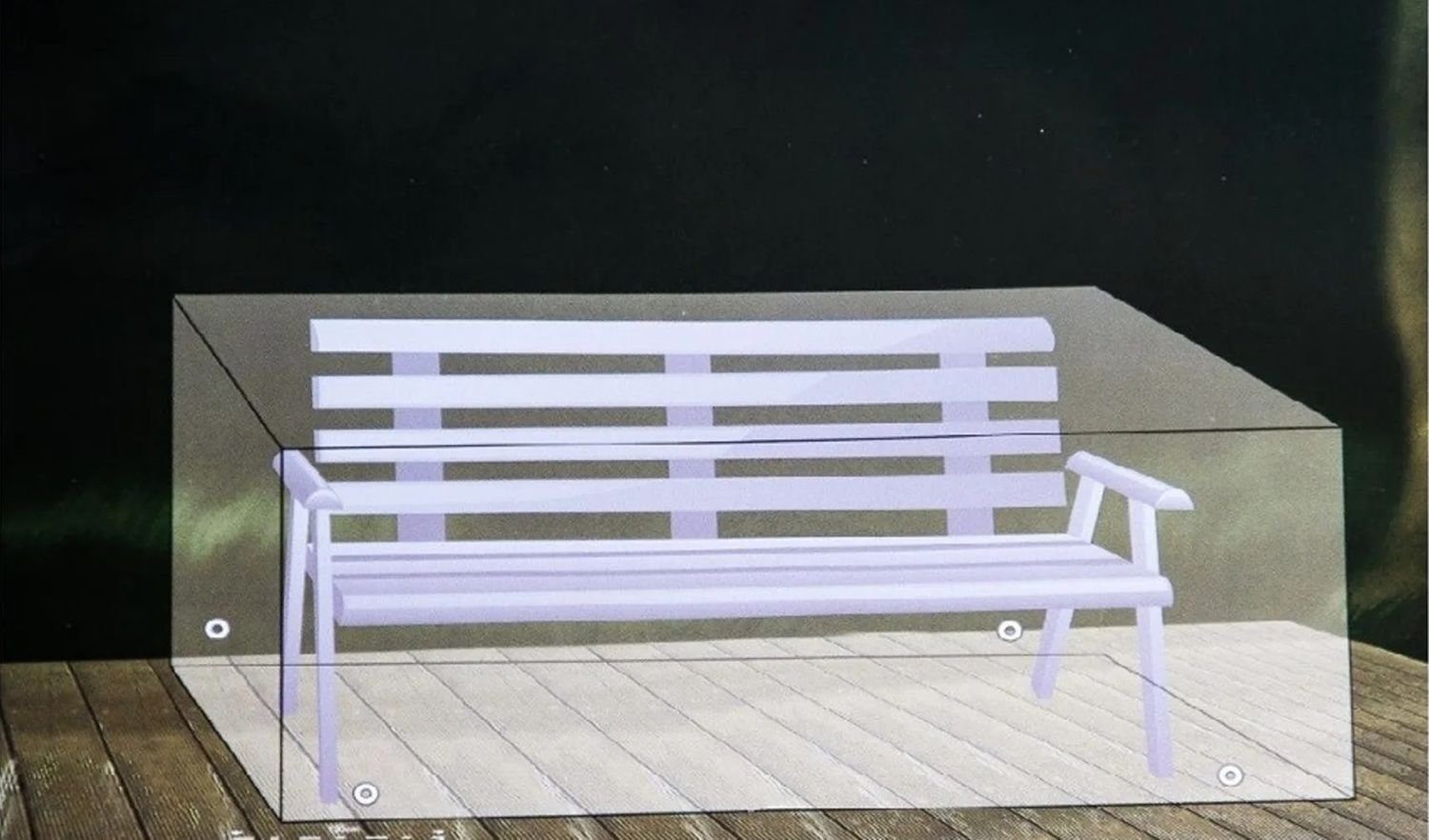 BURI Schutzplane Abdeckhaube anthrazit für 2-Sitzer Bank Möbelabdeckung Sch günstig online kaufen