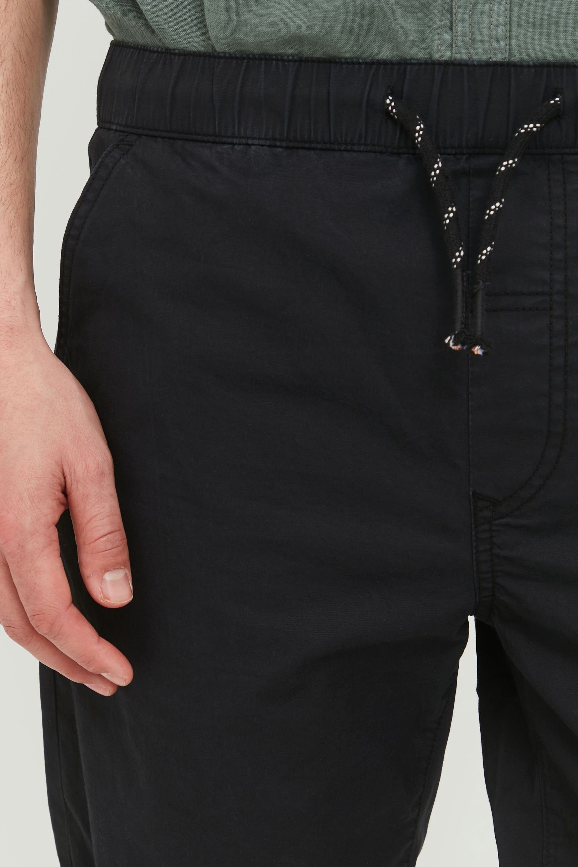 Solid Chinoshorts SDLinan Chino elastischem Black Shorts mit Bund (194007)