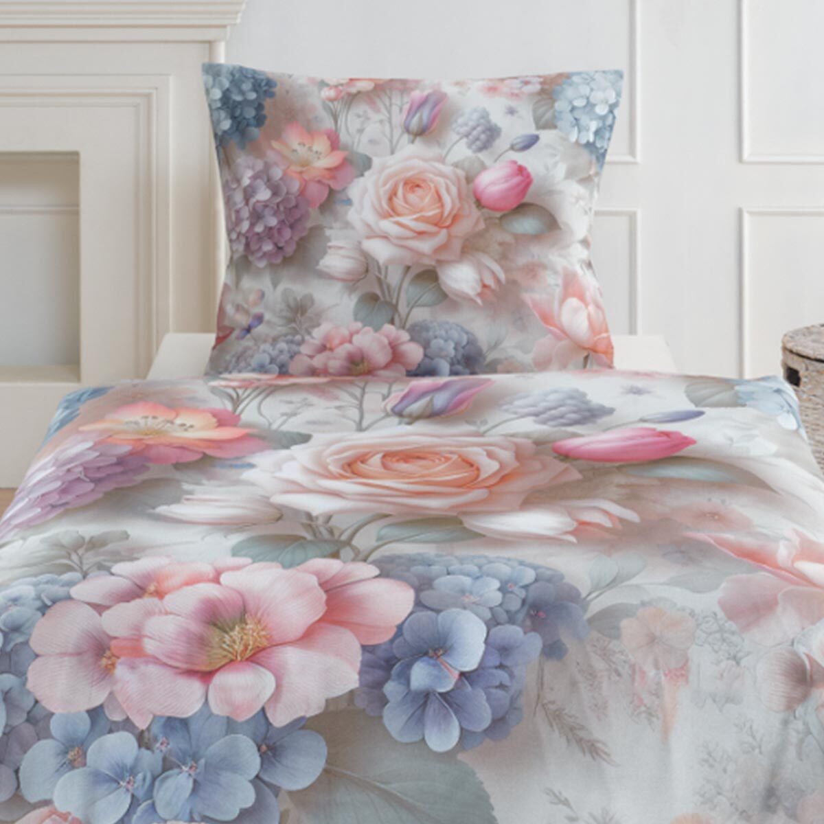 TRAUMSCHLAF Bettwäsche Miami, Renforce, 2 teilig, florale Renforce Bettwäsc günstig online kaufen