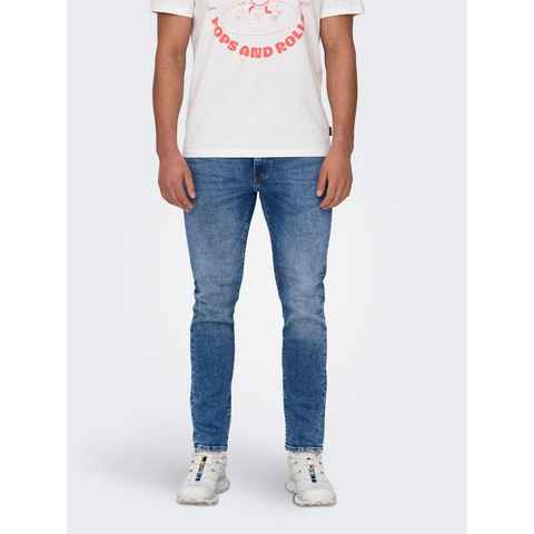 ONLY & SONS Straight-Jeans ONSWEFT REGULAR WB 0021 TAI DNM NOOS im 4-Pocket-Style