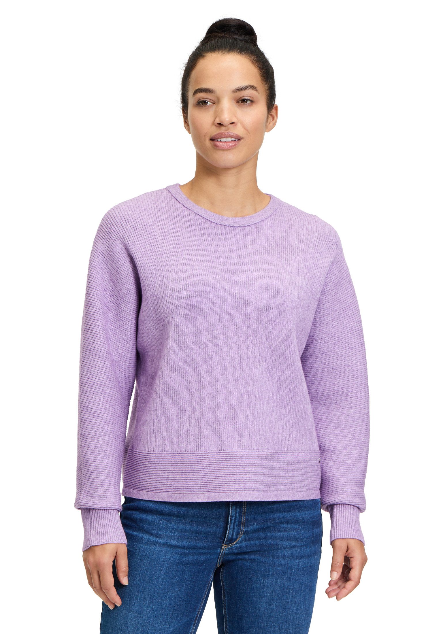 Betty&Co Strickpullover Damen Strickpullover mit Struktur (1-tlg) Struktur günstig online kaufen