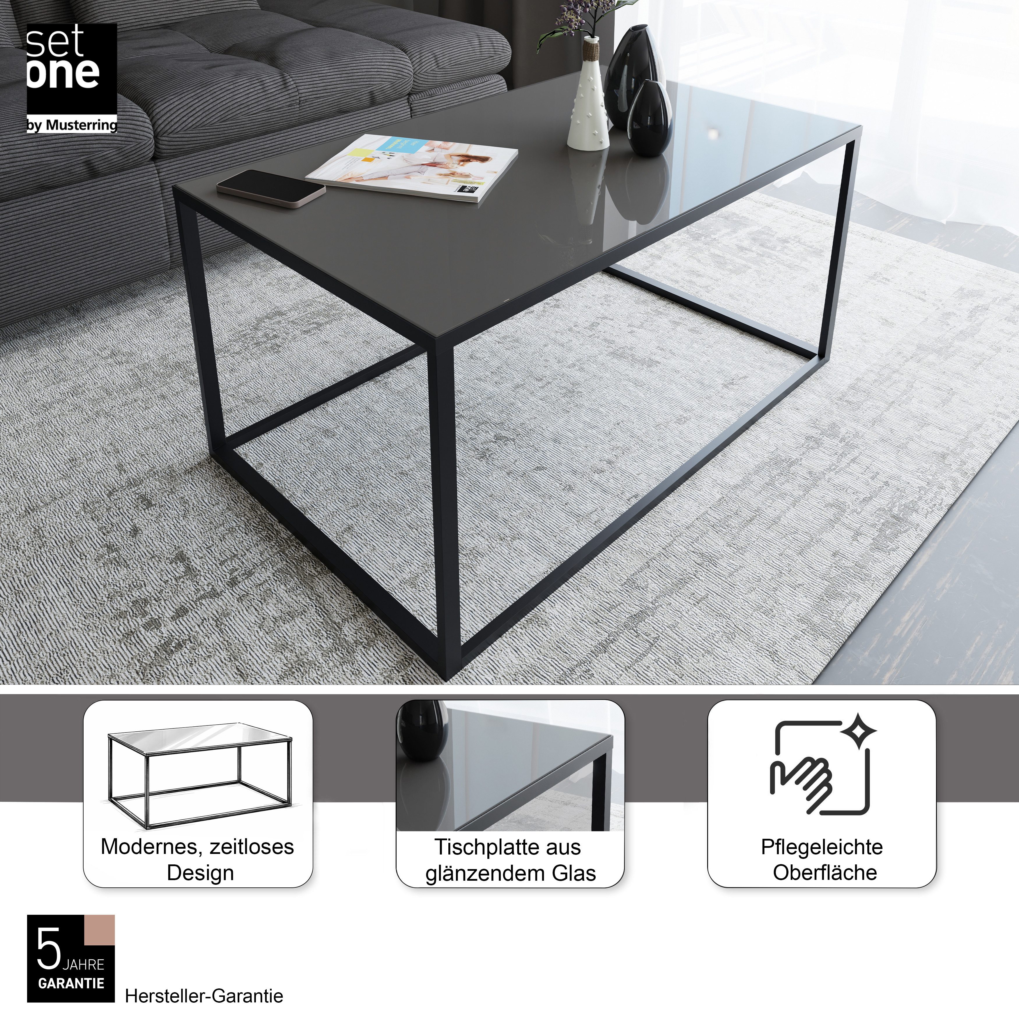 set one by Musterring Couchtisch Reno (1-St), Maße (BxHxT in cm) 100 x 45 x 60