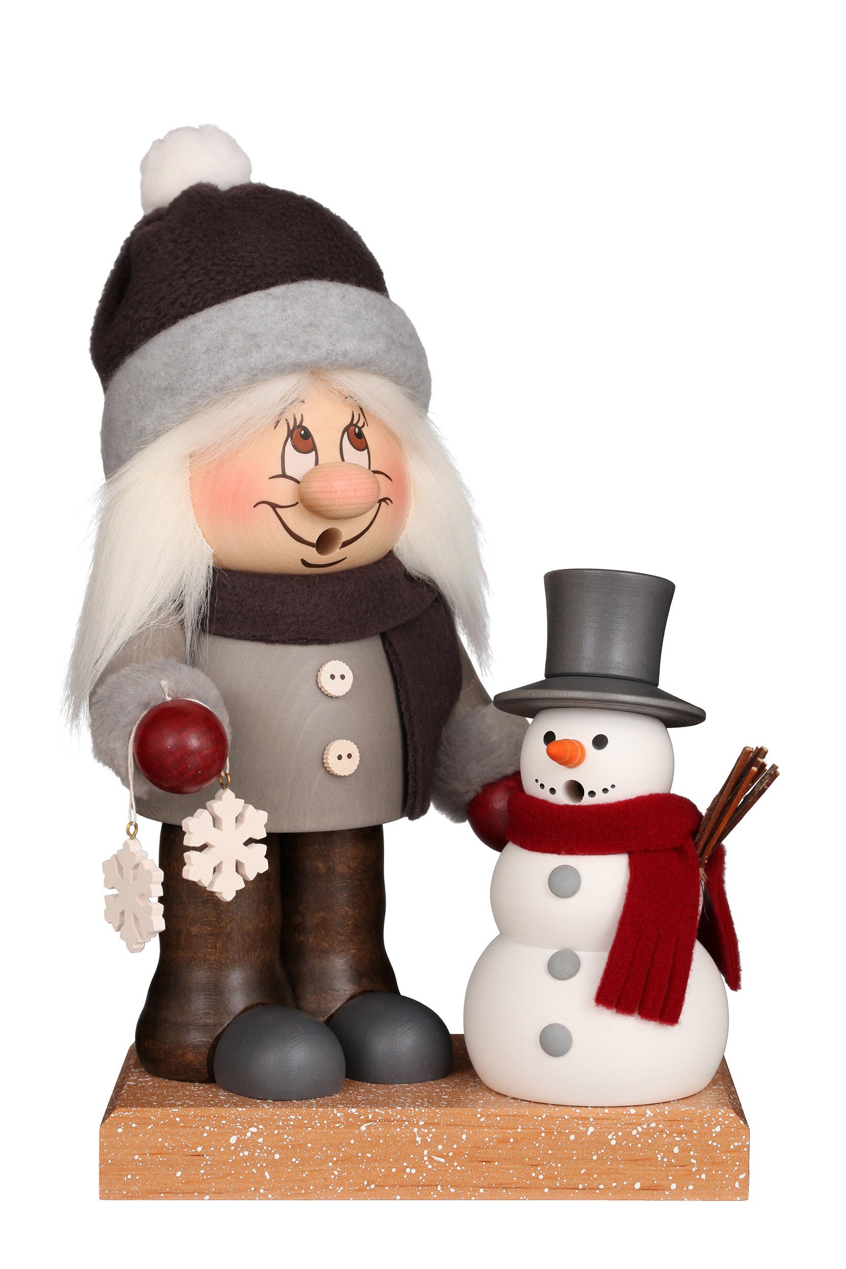 Christian Ulbricht Räuchermännchen Ulbricht Räuchermännchen Winterkinder Neu 2022, Holzkunst aus dem Erzgebirge
