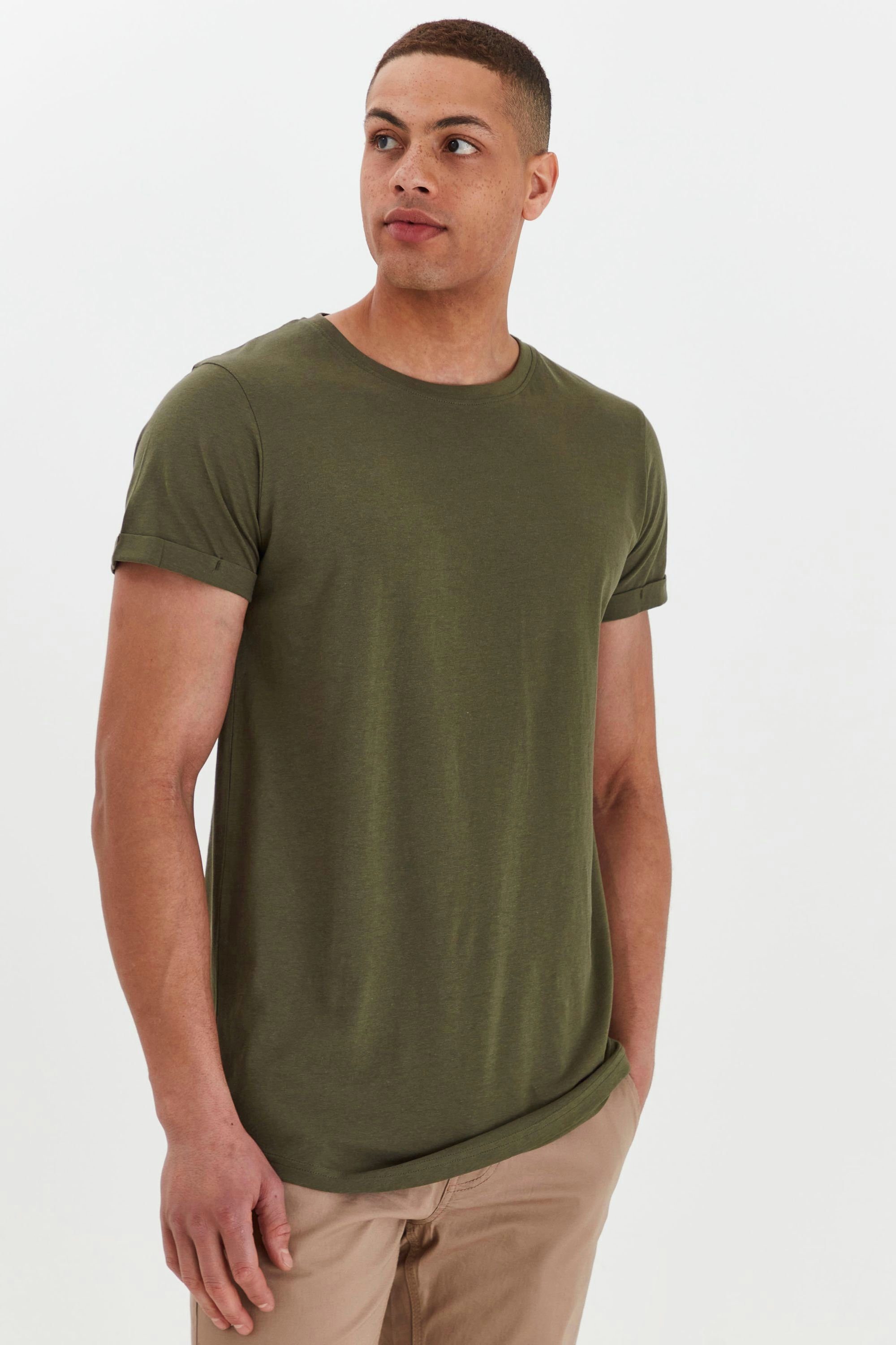 T-Shirt 2er-Pack Green Longshirt !Solid SDLongo im (190512) Ivy