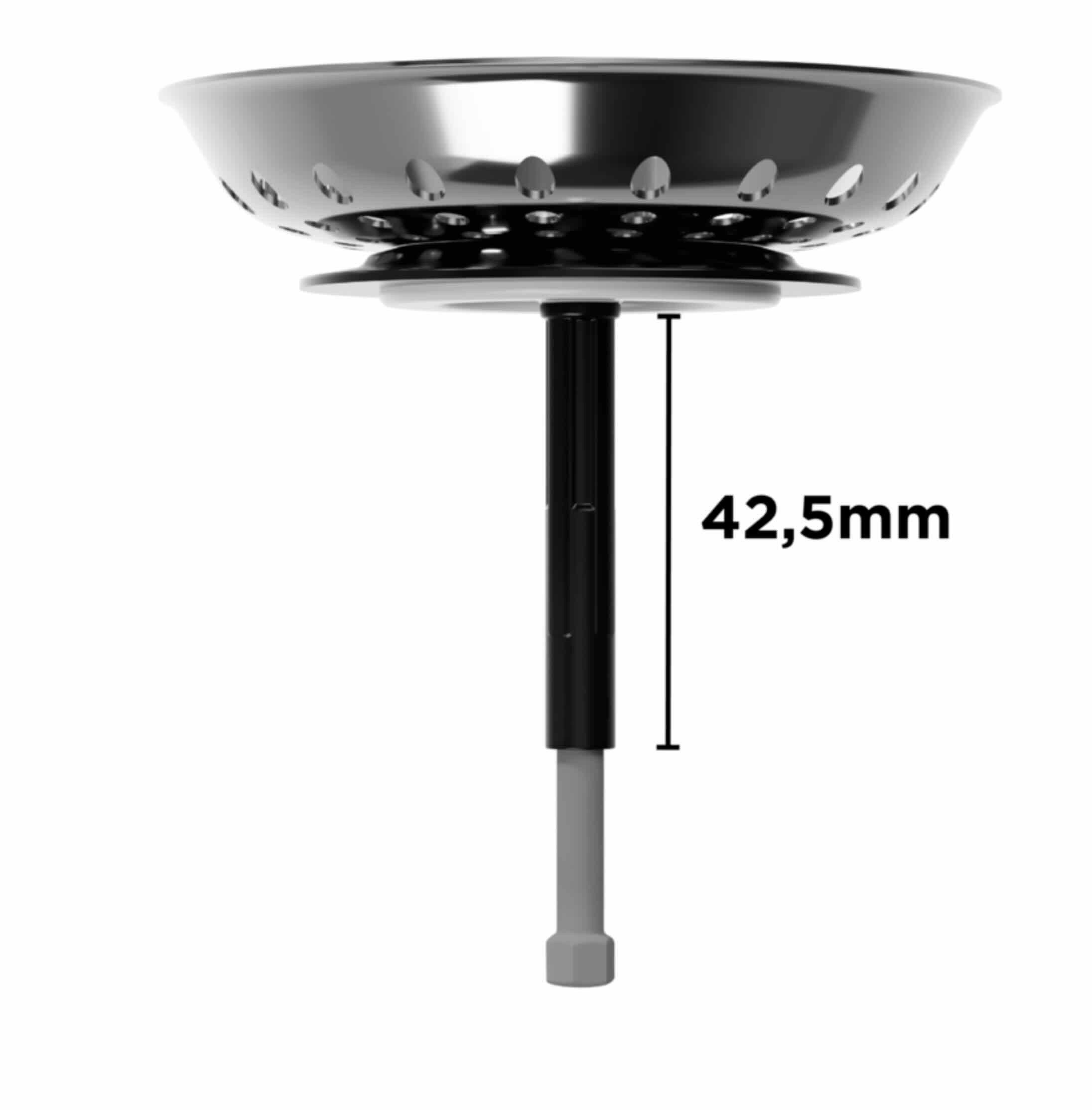 Schock Einbauspüle Schock Schmutzsieb chrom für Korbventil 3 1/2 Zoll (Excenter)