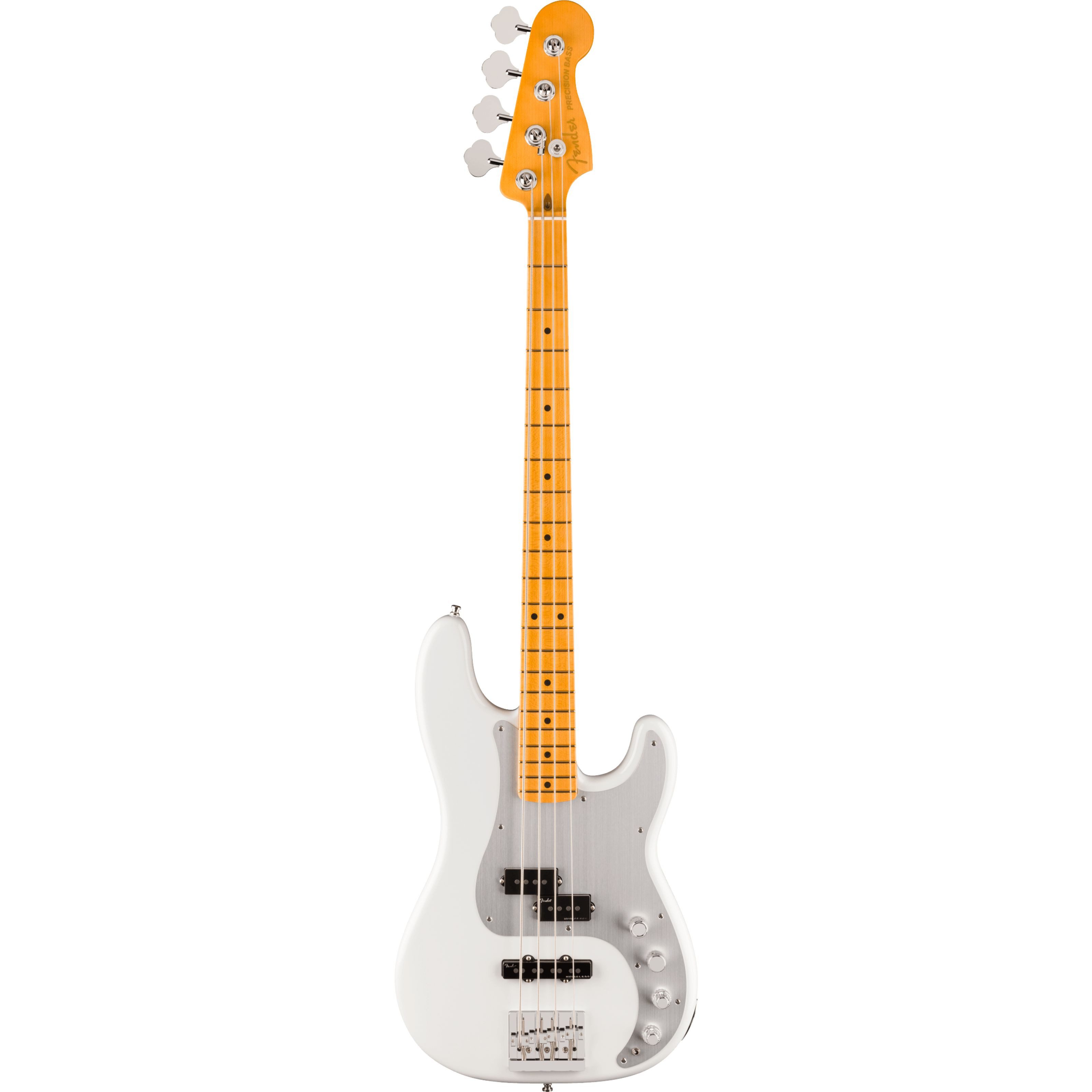 Fender E-Bass, E-Bässe, 4-Saiter E-Bässe, American Ultra II Precision Bass MN Avalanche - E-Bass