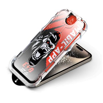 Protectorking Schutzfolie 4x Blickschutz X-Gorilla 9H Glass für iPhone 11 Pro ANTI-SPY PRIVACY, (4-Stück), echtes Tempered 9H Panzerhartglas schutzglas 3D-KLAR Screen Protector