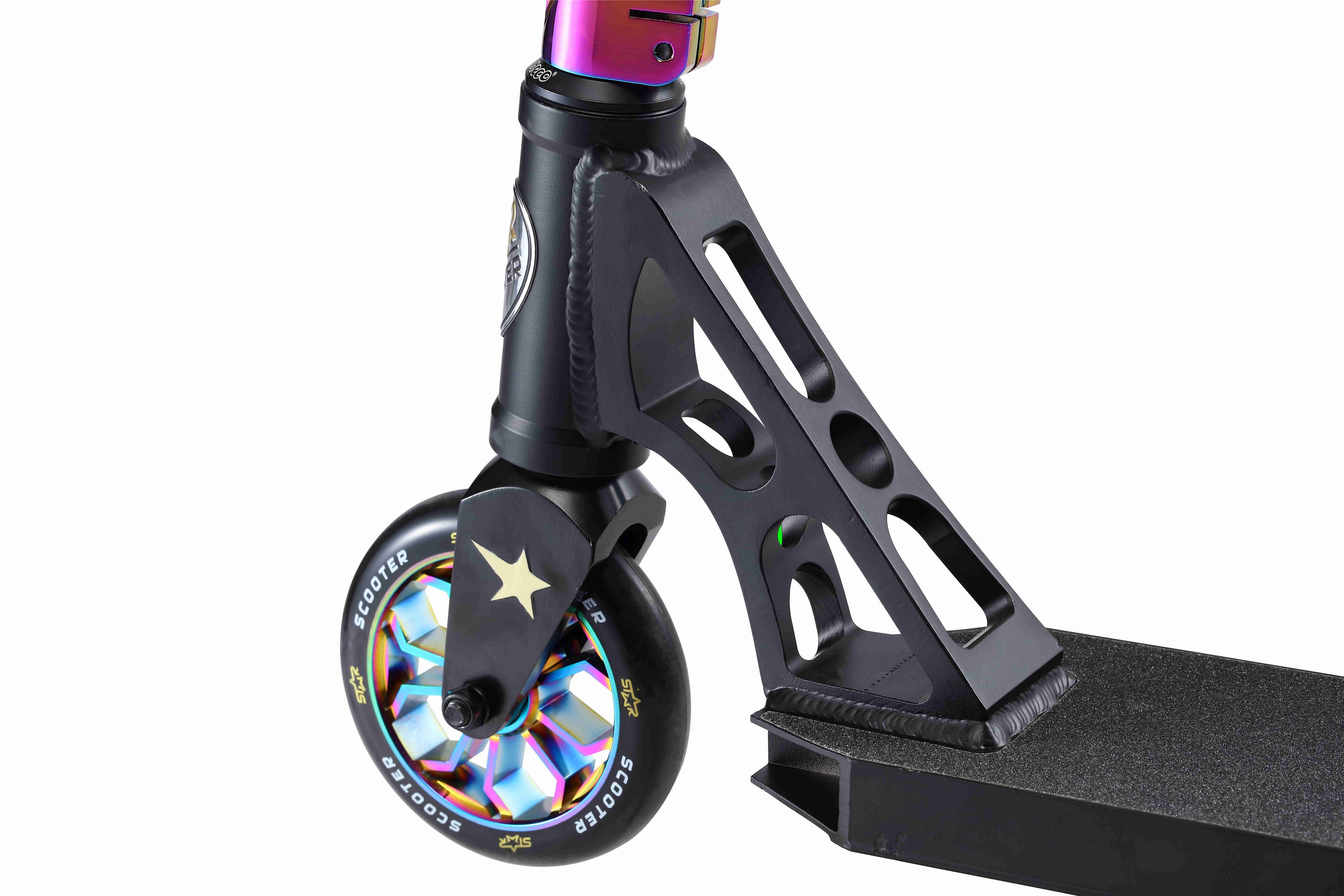 Vollintegriertes Star-Scooter HIC mm, 120 Stuntscooter Professional Kompression; Headset Stuntscooter;
