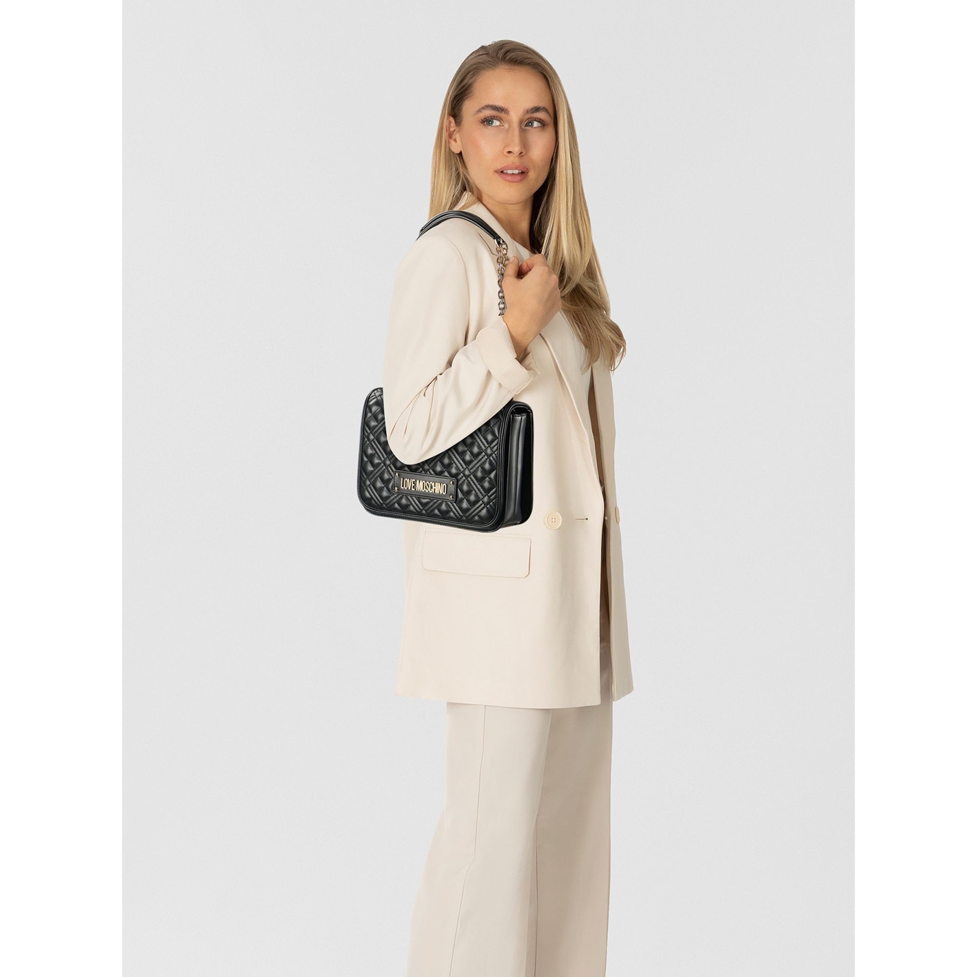 LOVE MOSCHINO Schultertasche Quilted, Polyurethan