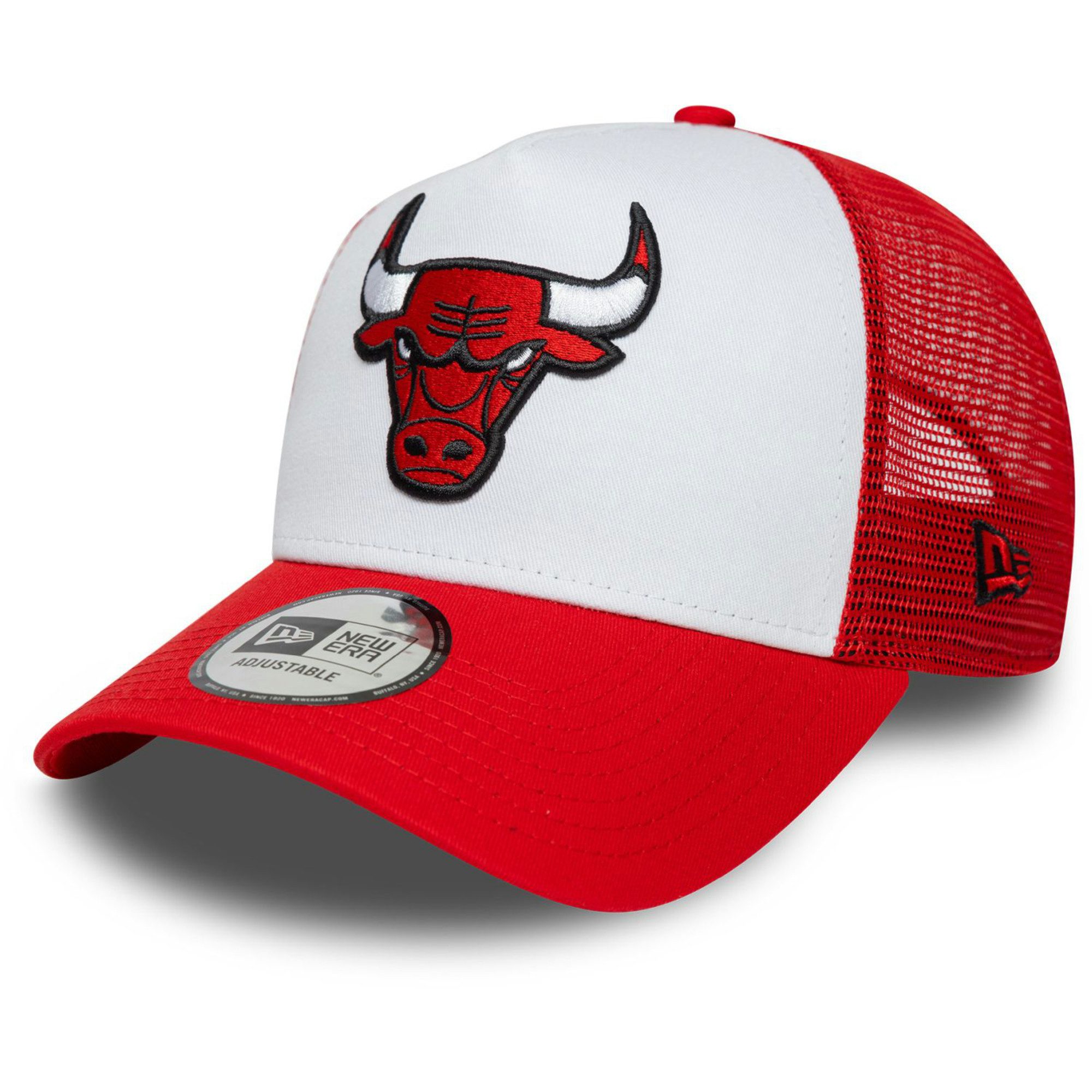 New Era Trucker Cap 9Forty A-Frame Chicago Bulls Patch Cap - White/Red günstig online kaufen