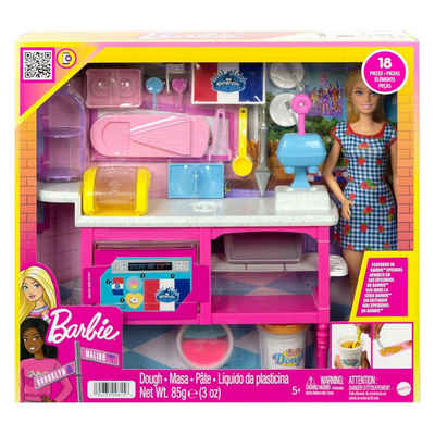 Mattel® Spielwelt Mattel HJY19 - Barbie - Buddy´s Cafe, Spielset mit Puppe & Zubehör z