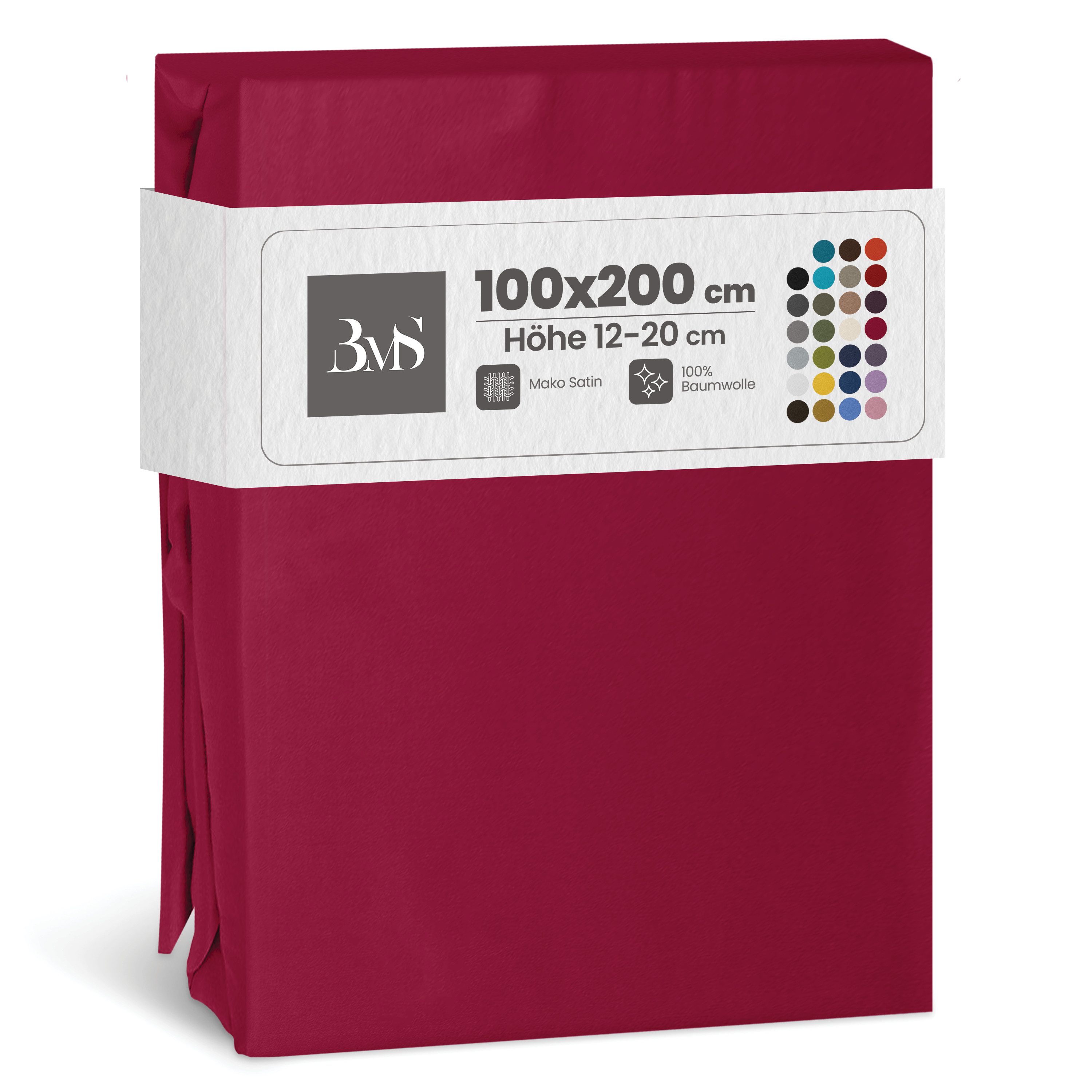 BETTWAESCHE-MIT-STIL Spannbettlaken Mako Satin Spannbettlaken, Matratzenhöh günstig online kaufen