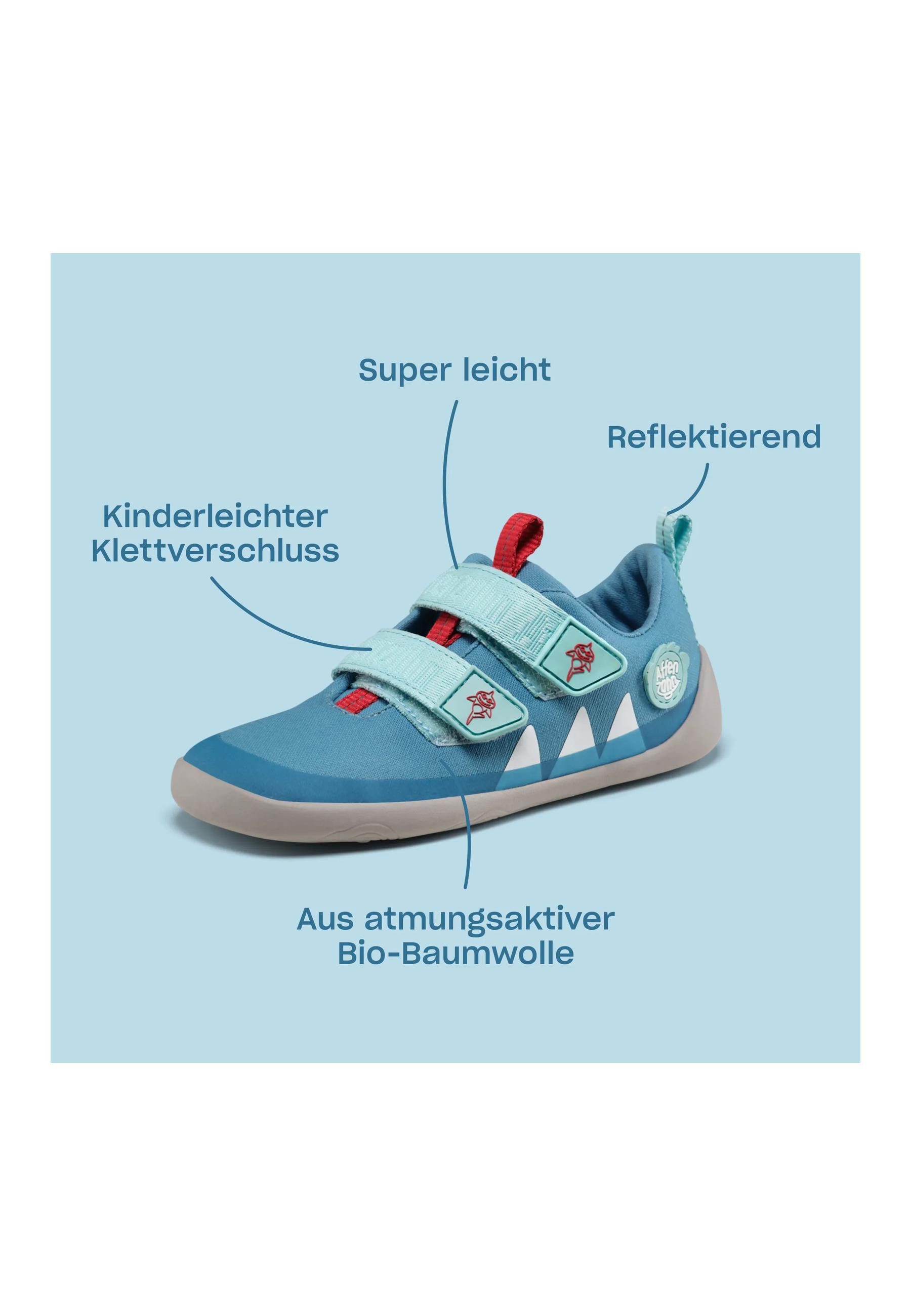 Affenzahn Baumwolle Lucky . Sneaker nach Barfußschuhprinzip