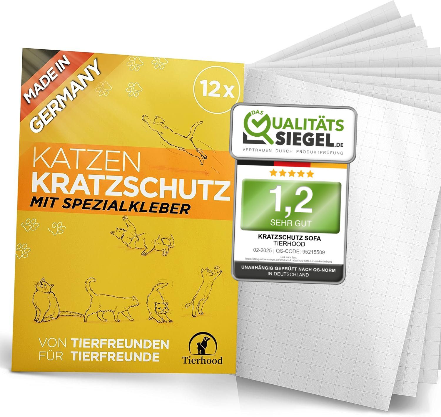 Kratzmatte Kratzschutz für Möbel -Made in Germany- Katze kratzen abgewöhnen