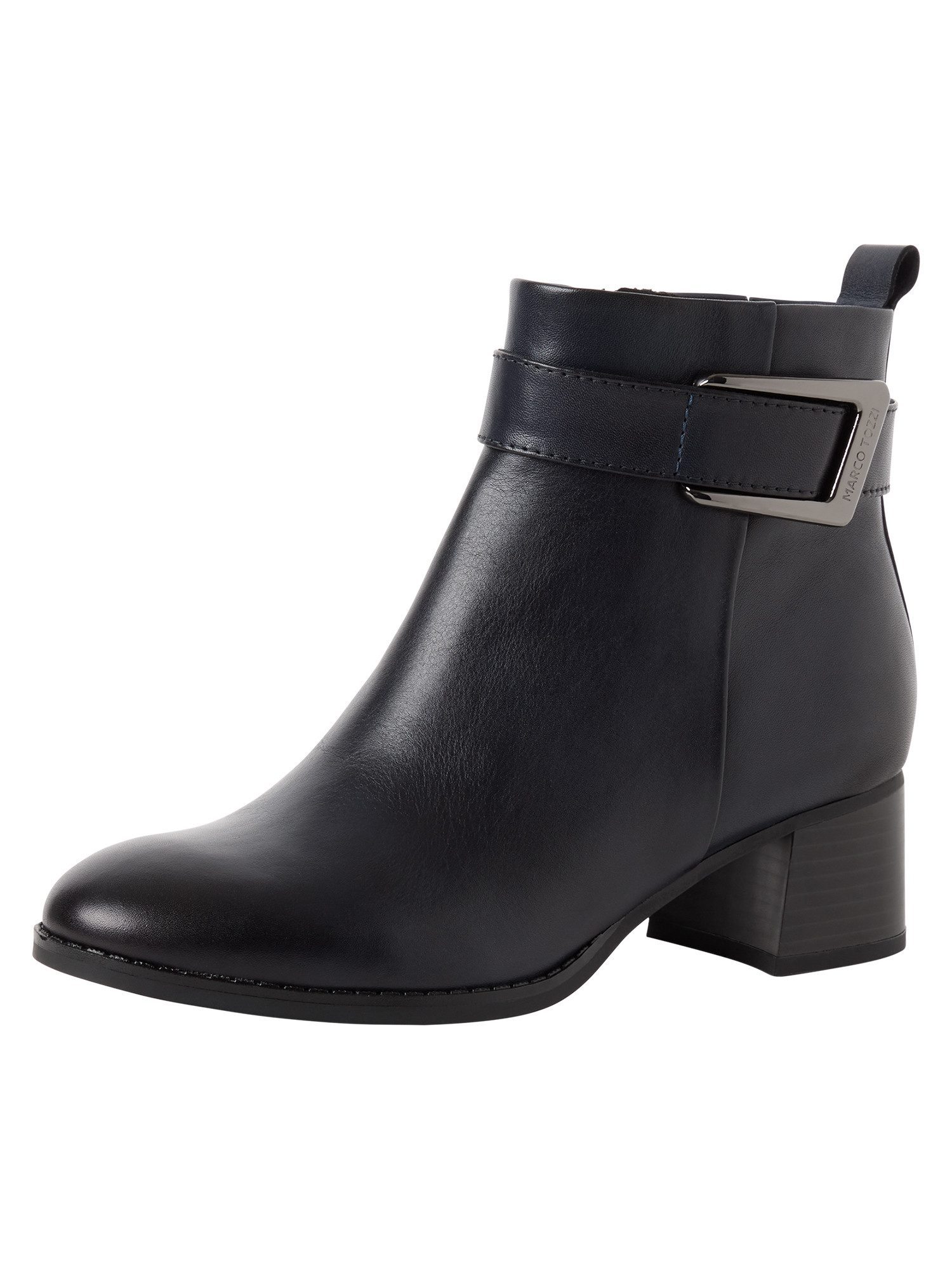 MARCO TOZZI MT FEEL ME aus Leder Blockabsatz 2-25030-47 Stiefelette