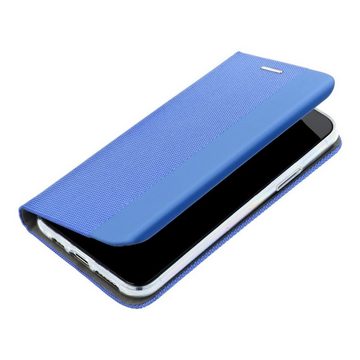 König Design Handyhülle Apple iPhone 13 Pro Max, Apple iPhone 13 Pro Max Tasche Handy Hülle Schutz-Cover Flip-Case mit Kartenfach Blau