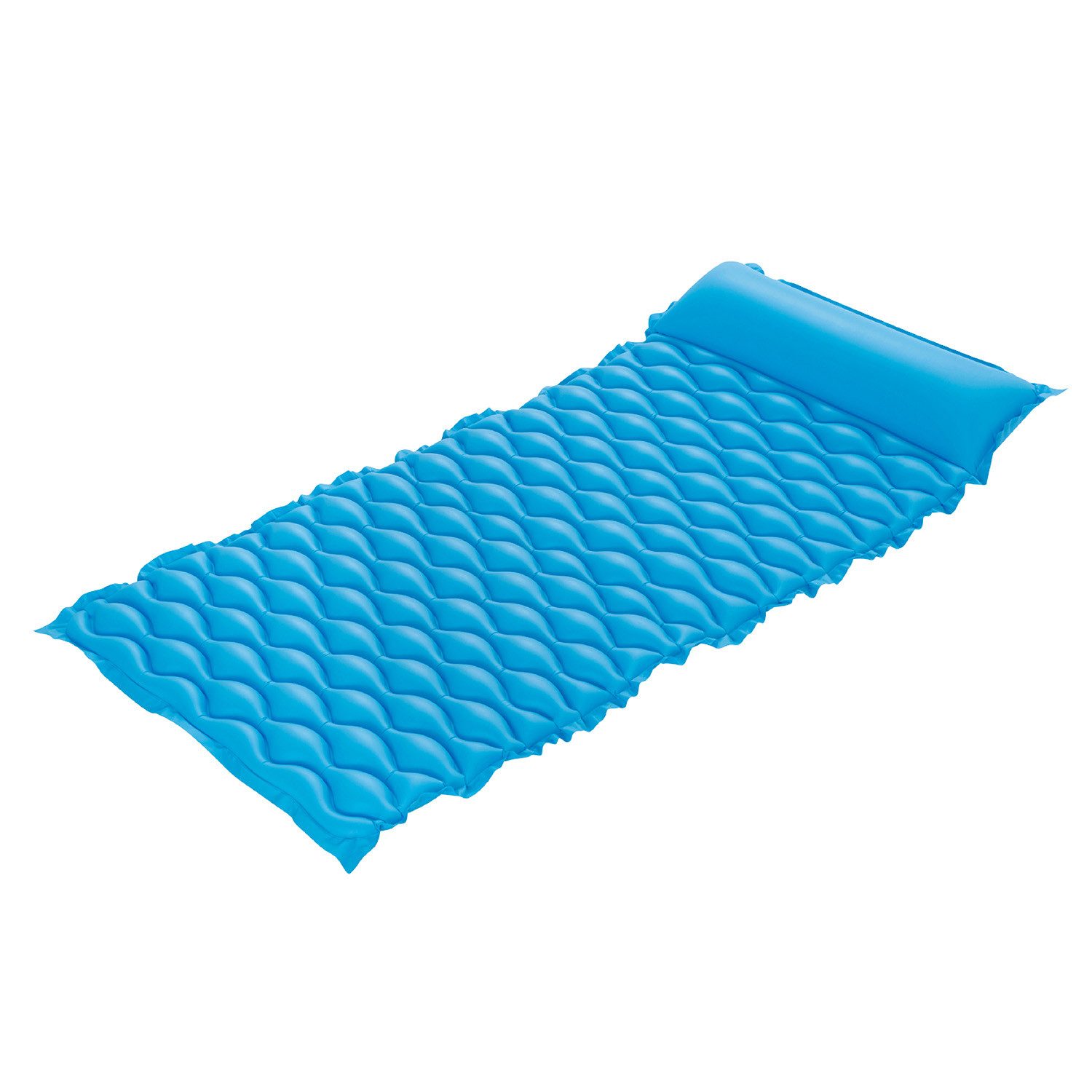 Bestway Badeinsel Float 'n Roll, (Packung, 1-St., 155 x 77 x 19 cm), Inkl. Integriertes Kopfkissen
