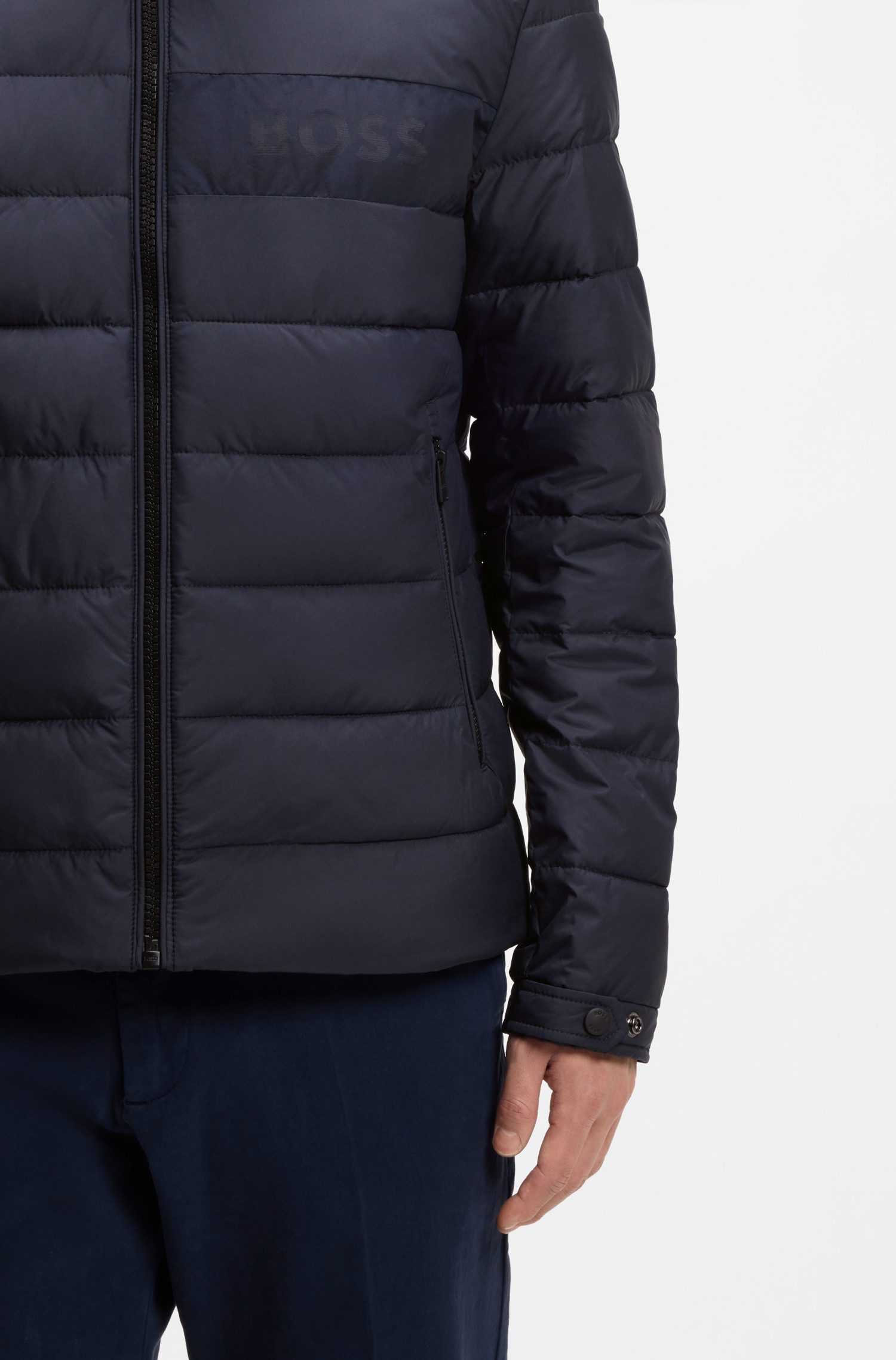 BOSS Steppjacke Cenitos Premium Menswear mit Stehkragen, regular fit
