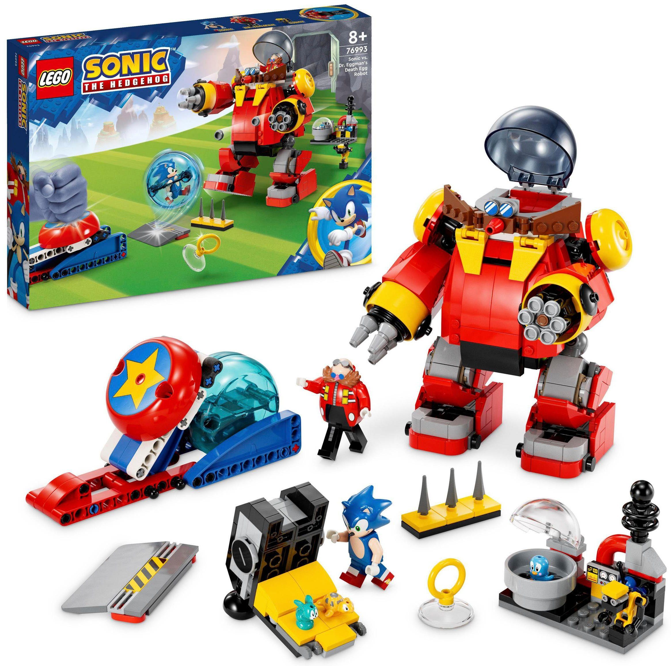 LEGO® Konstruktionsspielsteine Sonic vs. Dr. Eggmans Death Egg Robot (76993), LEGO® Sonic, (615 St), Made in Europe