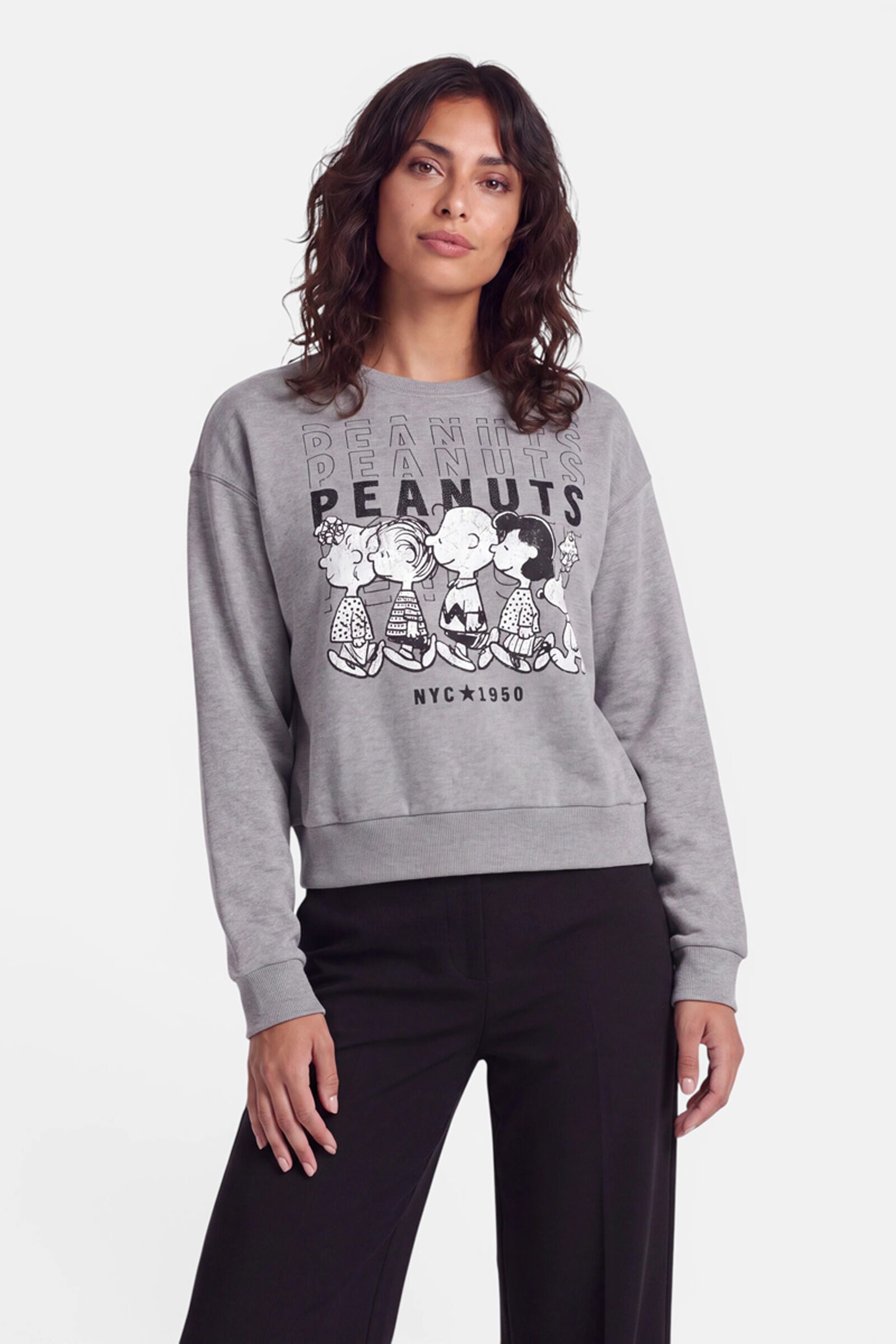 Princess goes Hollywood Sweatshirt Peanuts™ NYC mit Strasssteinen