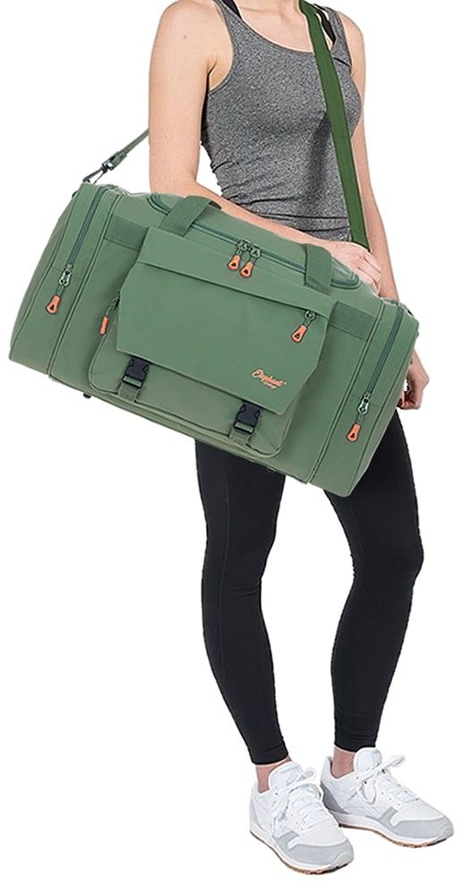 ELEPHANT Sporttasche Reisetasche Saunatasche Damen Herren aus Plane Tour 55 cm, 40 L Large wasserabweisend Sauna Reise Sport Tasche + Flasche