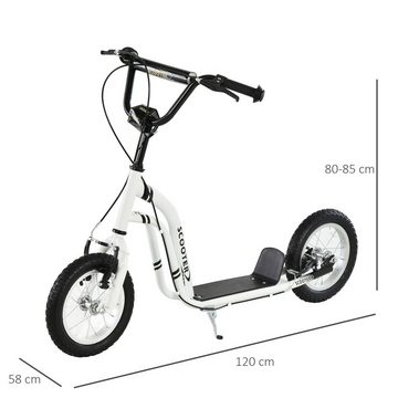 HOMCOM Scooter Tretroller mit Handbremse