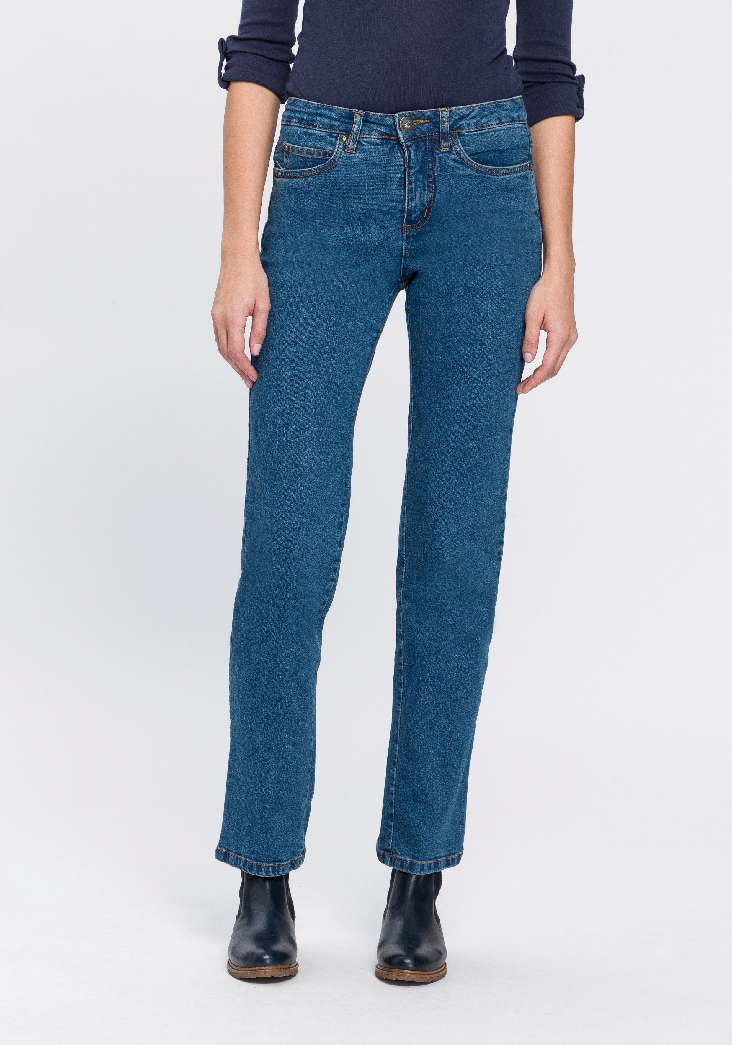 WITT WEIDEN Arizona Jeans Waist Gerade blue-stone High Comfort-Fit