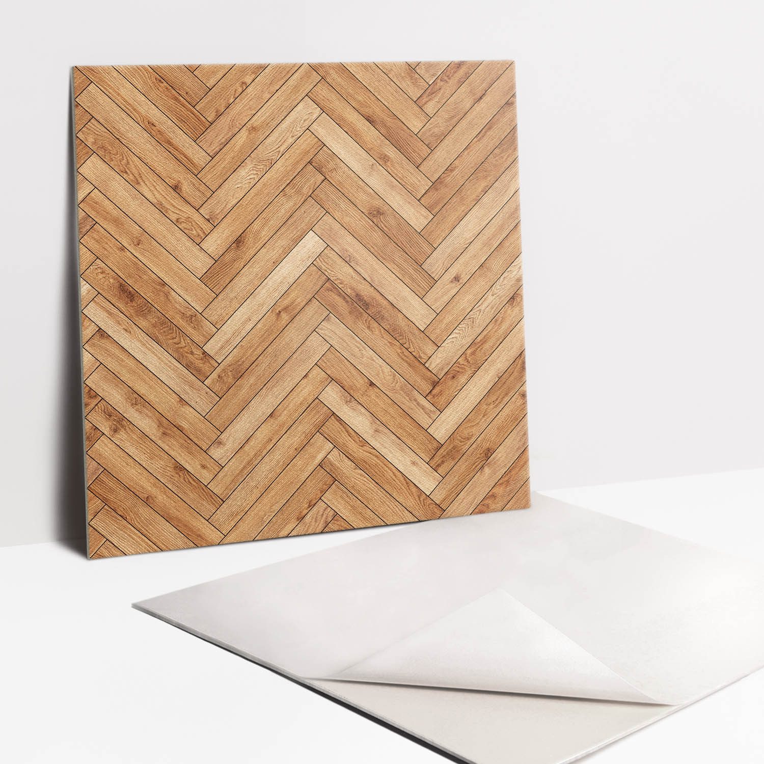 Tulup Wandtattoo Selbstklebende Fliesen Holzparkett 30x30cm günstig online kaufen