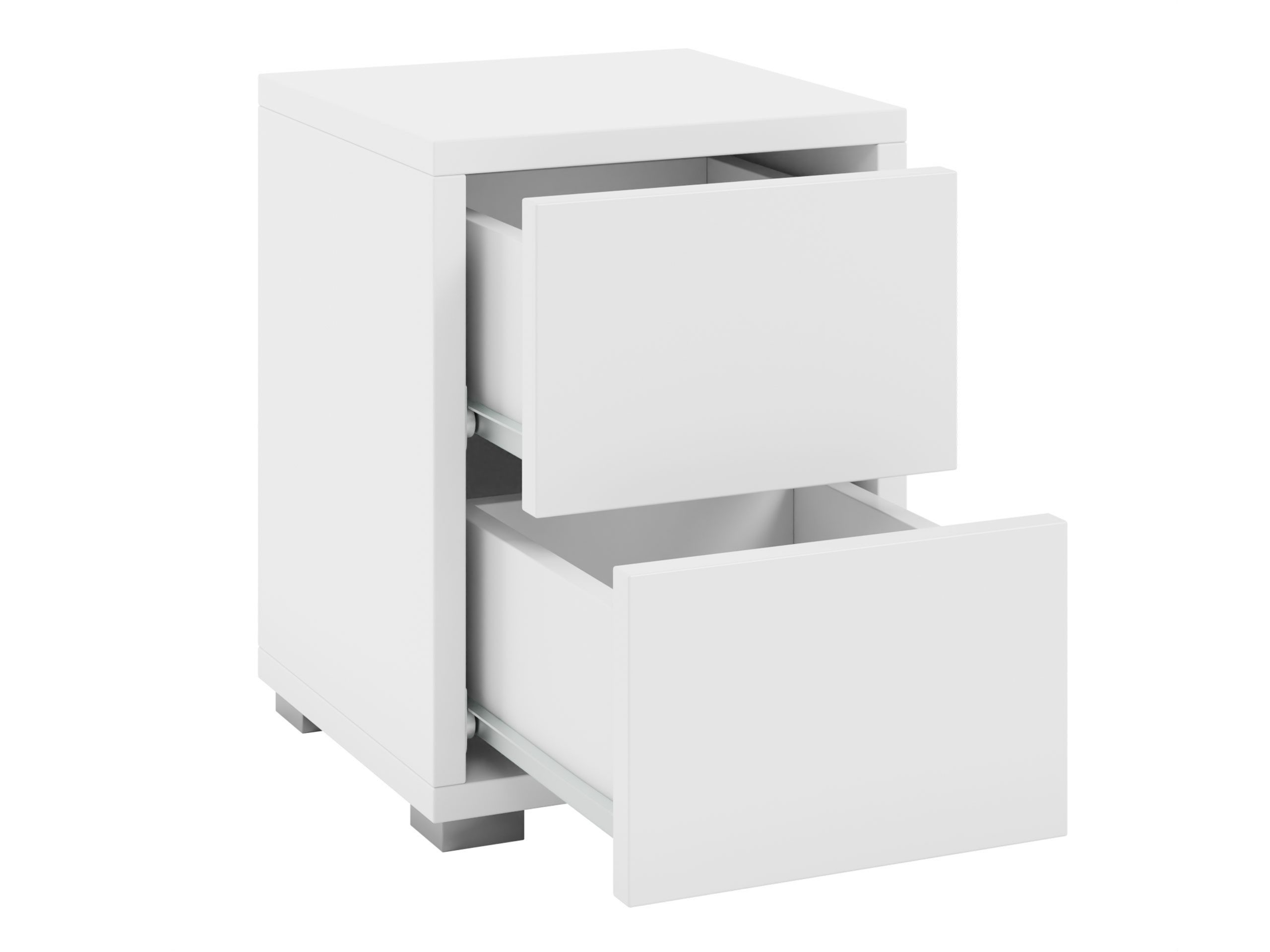 MIRJAN24 Nachttisch Gesita N2SZ (mit 2 Schubladen), Griffloses Öffnungssystem