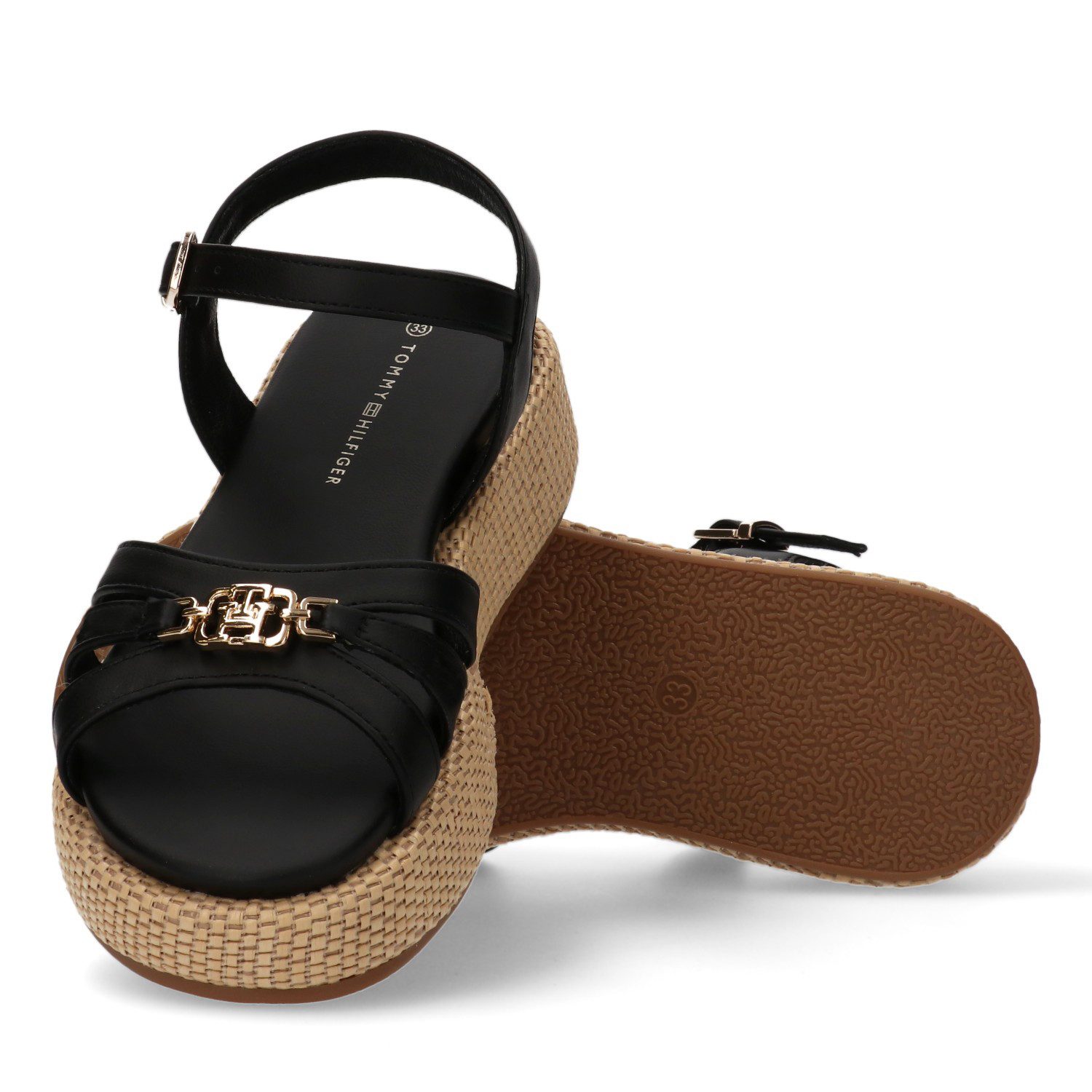 Tommy Hilfiger Sandale, Plateau, Sommerschuh, Wedge Sandale mit Schnallenverschluss
