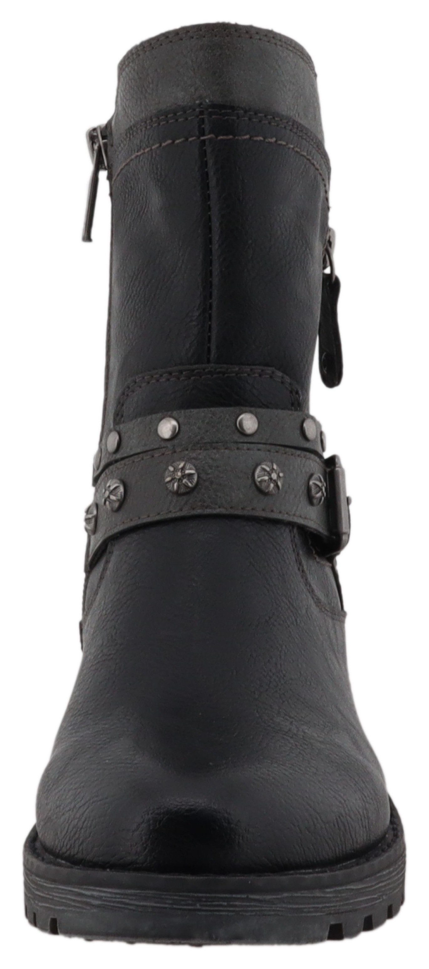 Mustang Shoes Haukea Winterboots Biker Boots mit Blockabsatz und TEX-Membrane