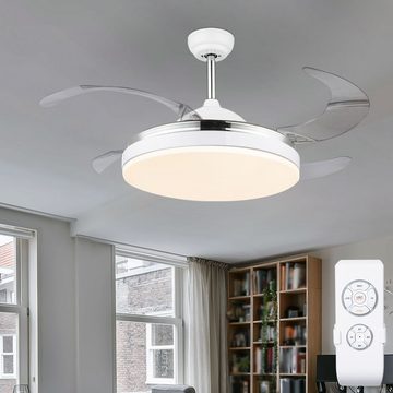 etc-shop Deckenventilator, LED Decken Ventilator Wohn Zimmer Kühler Leuchte Lüfter