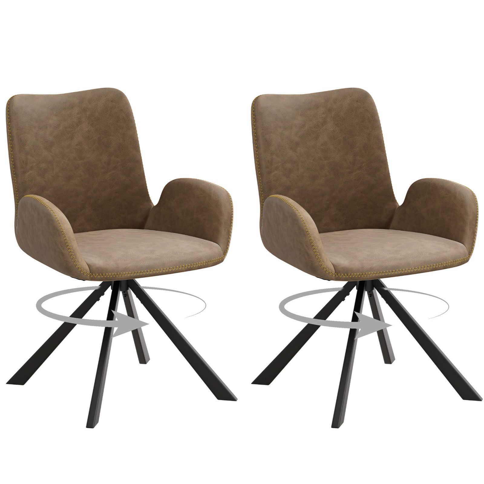 HOMAVO Esszimmerstuhl YZ7 Set 2 Stück günstig online kaufen