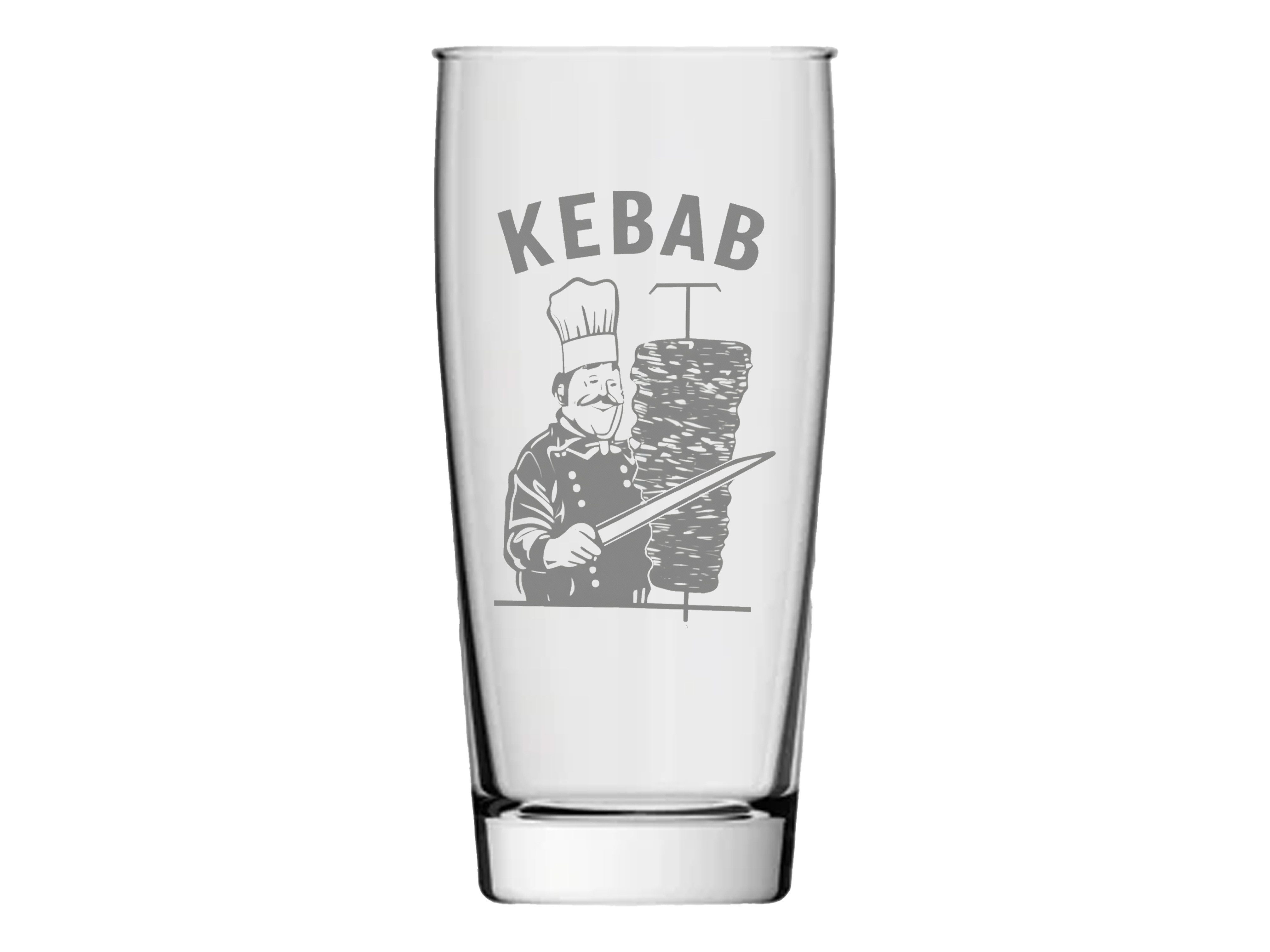 Valhalla Bierglas Gravur Döner 500ml spülmaschinenfest, 1-tlg., Glas, Atemberaubende Darstellung