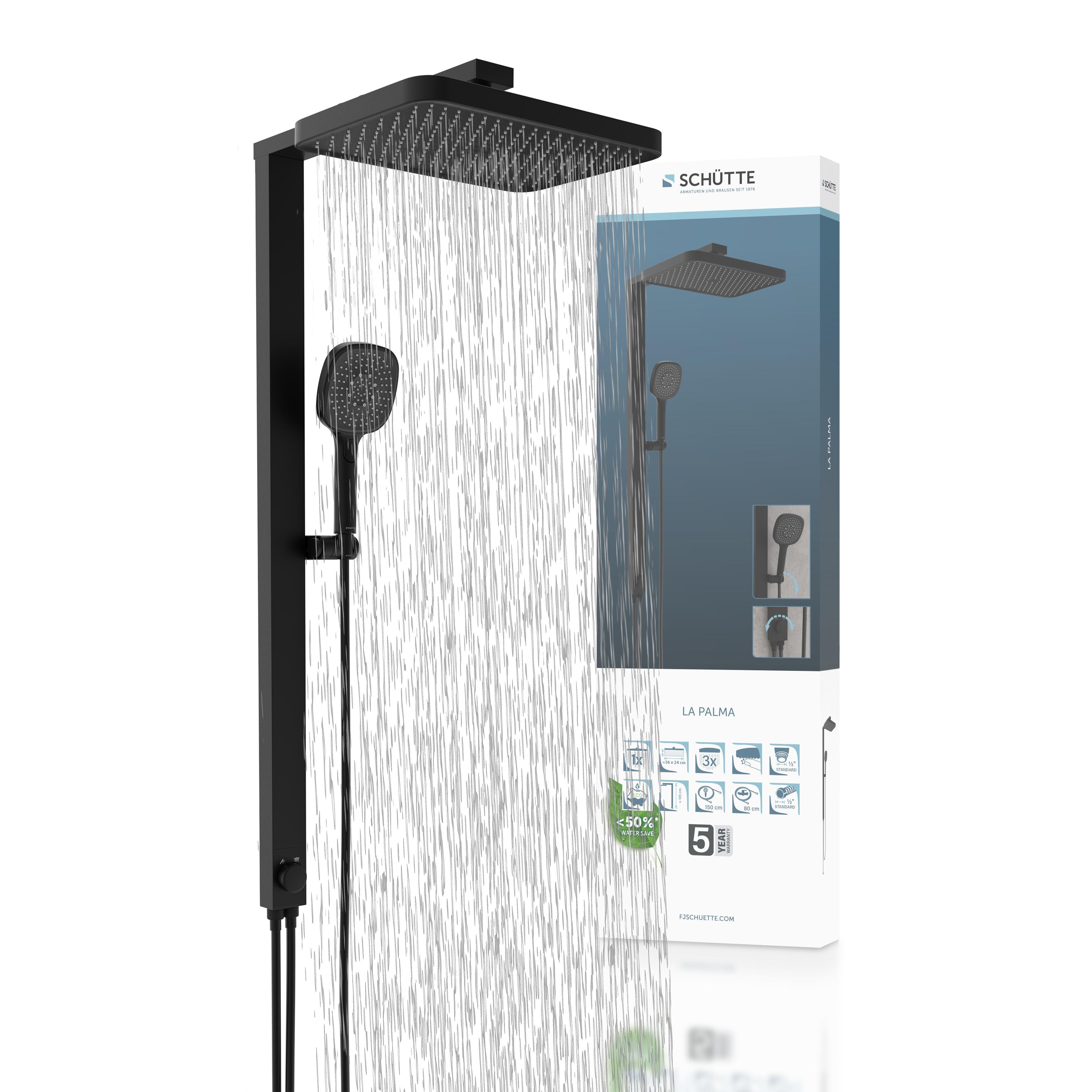 Schütte Brausegarnitur LA PALMA, Höhe 105 cm, 3 Strahlart(en), Komplett-Set günstig online kaufen