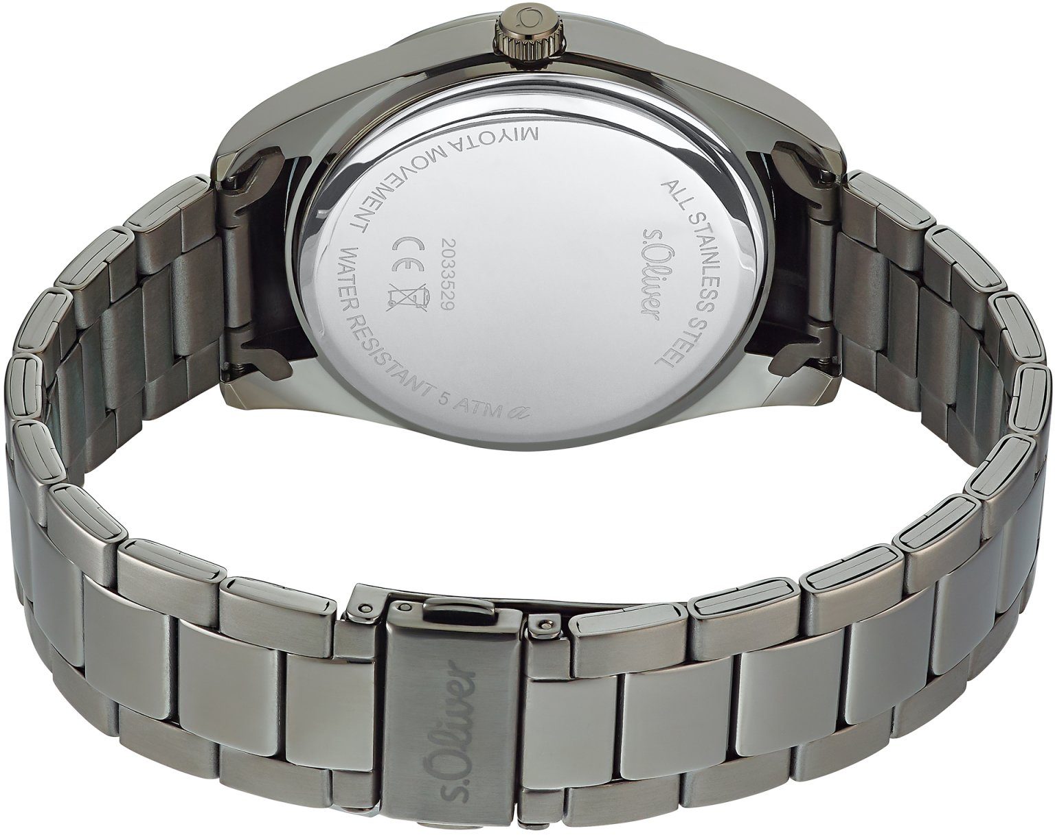 s.Oliver Quarzuhr 2033529, Armbanduhr, Herrenuhr, Datum, günstig online kaufen