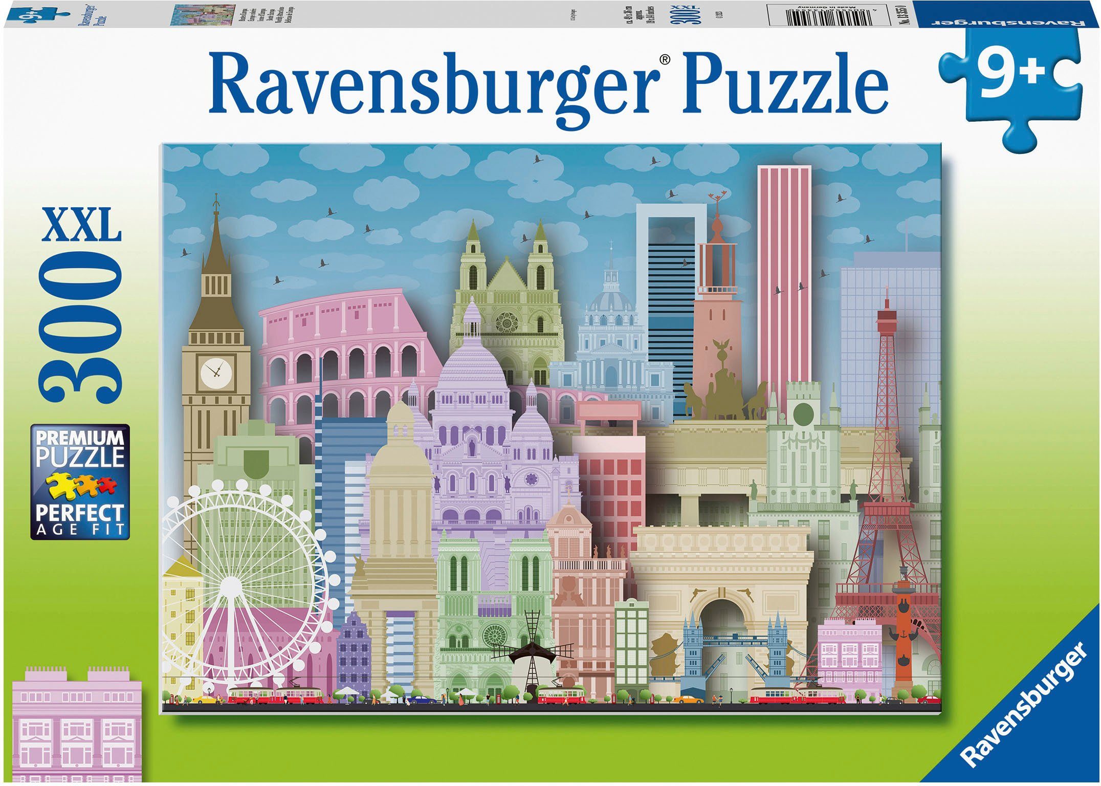 FSC® Made Buntes - Ravensburger - Germany; in weltweit 300 Puzzleteile, schützt Wald Puzzle Europa,