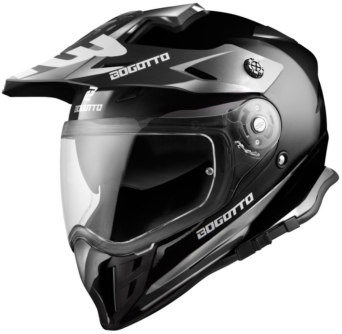 Bogotto Motocrosshelm V331 Enduro Helm, Notfallsystem-polsterung (eqrs),integriertes Sonnenvisier