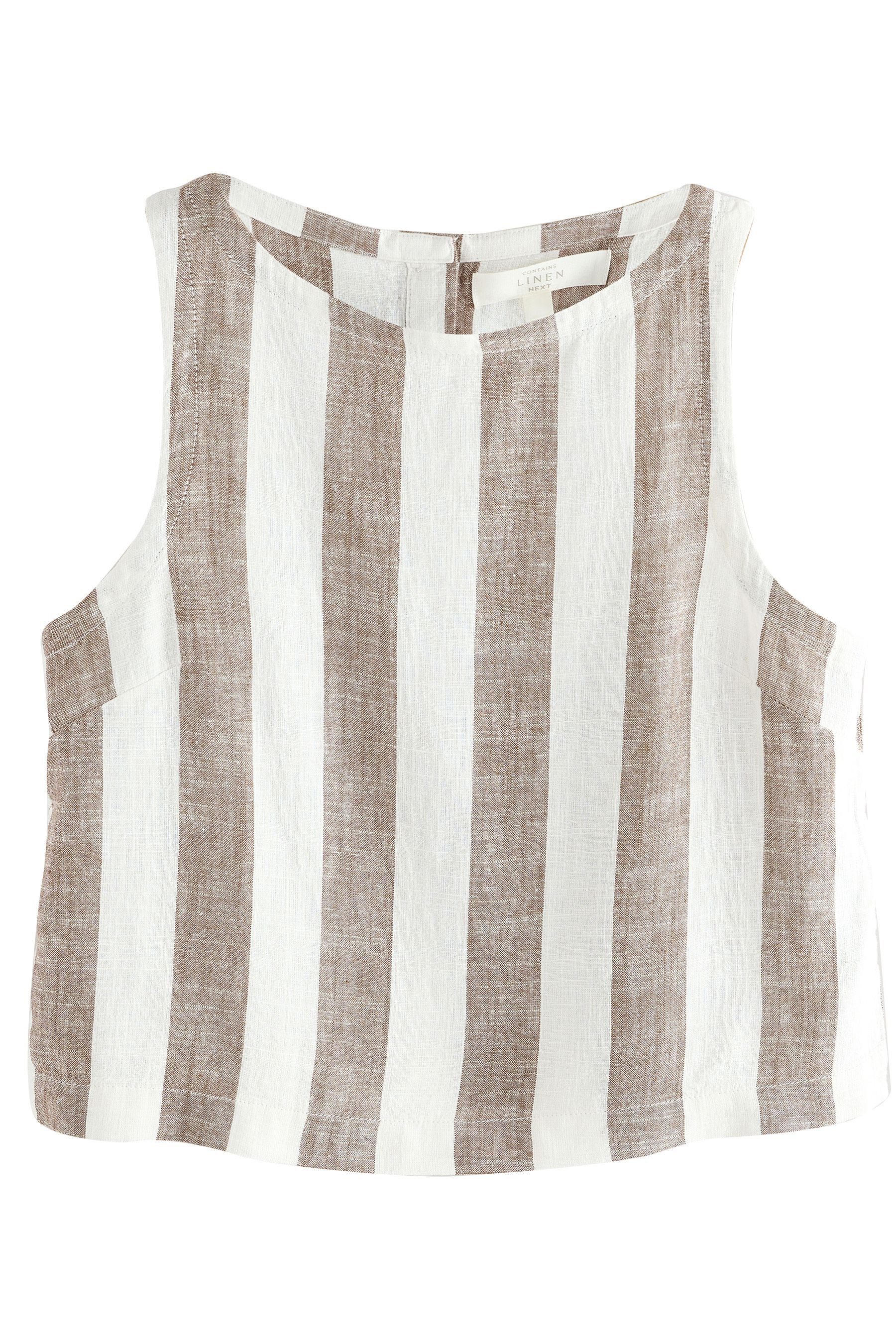 Next Shirttop Top aus Leinengemisch (1-tlg)