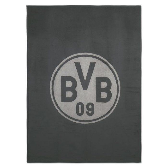 Kopfkissen »BVB Velourdecke (150 x 200cm) anthrazit« BVB Bezug: 50 % Baumwolle 43 % Polyacryl 7 % Polyester