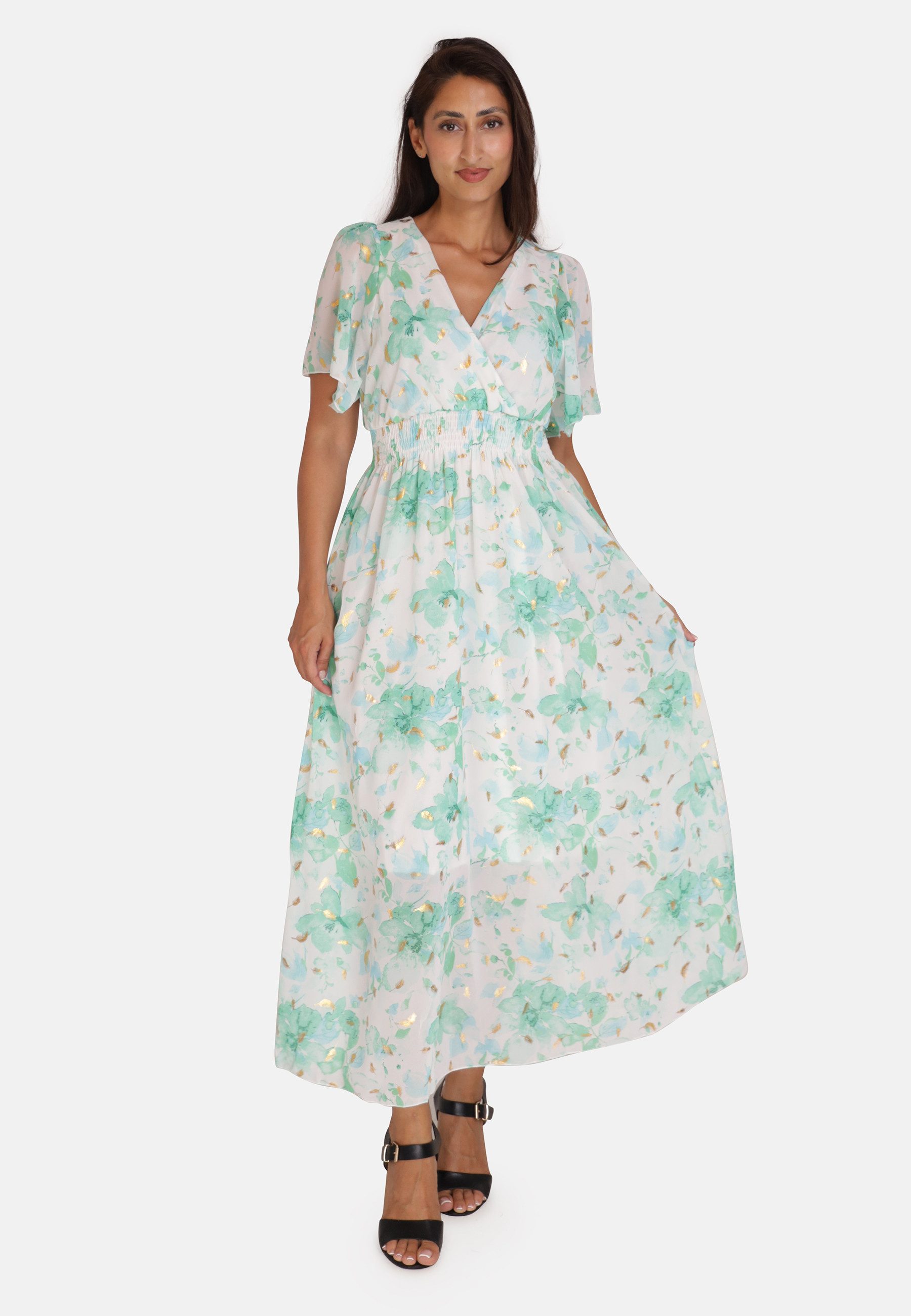 Elara Sommerkleid Elara Damen Sommerblumenkleid (1-tlg) günstig online kaufen