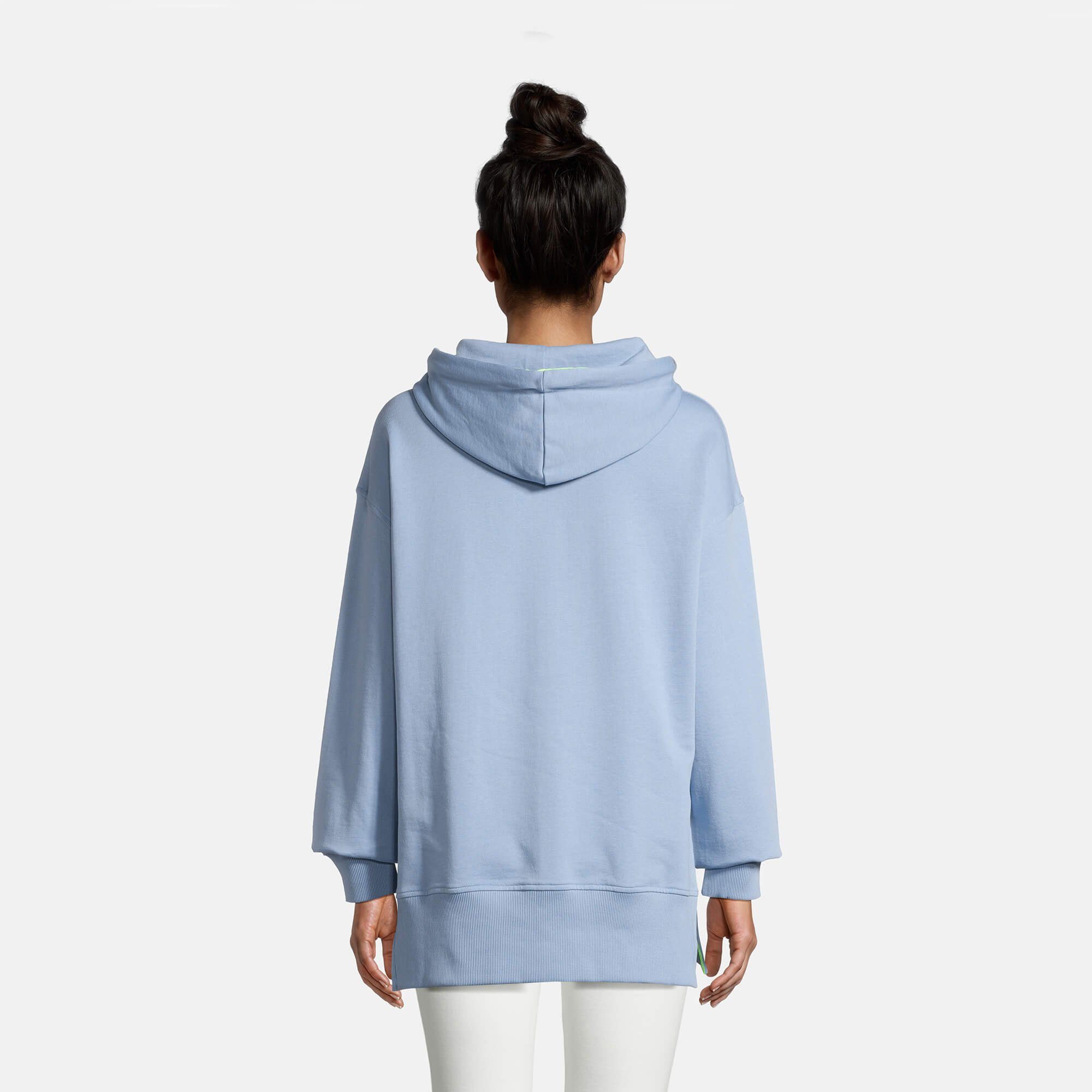 Damen Langer Kapuzenpullover Kapuzenpullover salzhaut Lienje Sun-Print mit Oversized Hoodie -