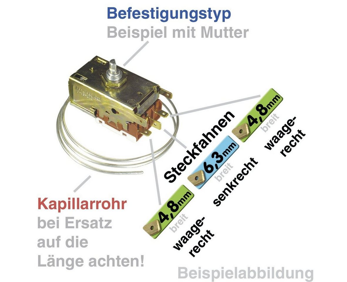 Thumbnail - easyPART Thermodetektor wie RANCO K59L1287001 Thermostat Ranco K59-L1287, Kühlschrank / Gefrierschrank