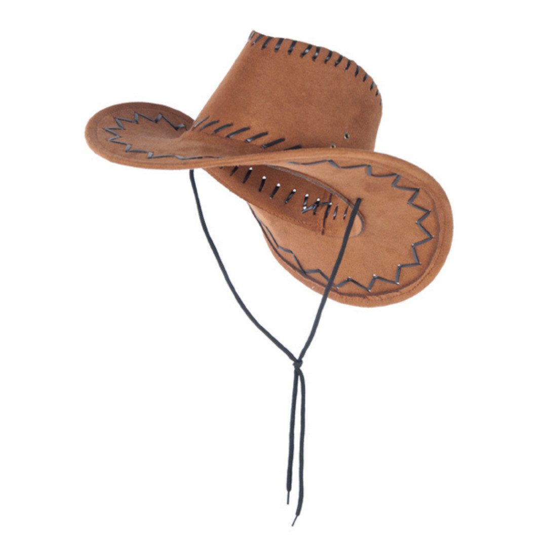 Jamso Design Cowboyhut Cowboyhut für Kinder, Kunstleder, Wilder Westen, Verkleidung