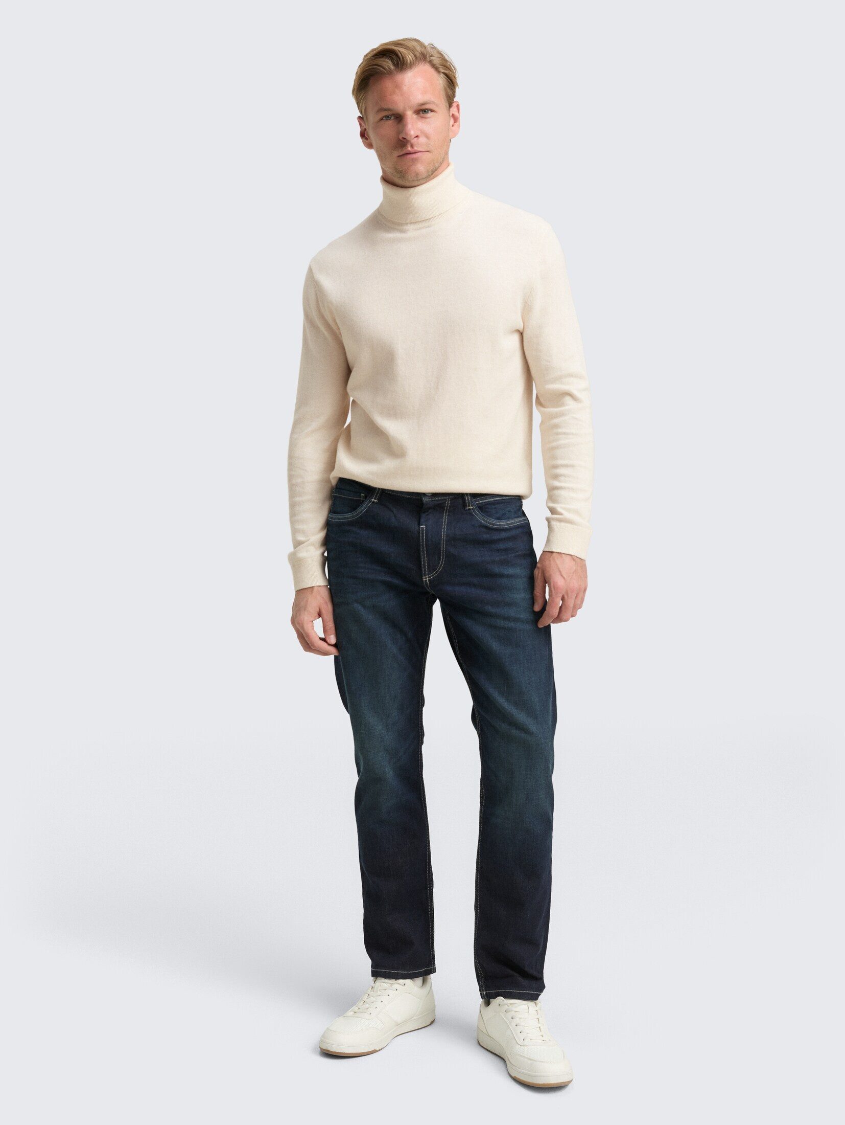 TOM TAILOR Strickpullover Pullover & Strickjacken Rollkragenpullover mit Kaschmir-Anteil