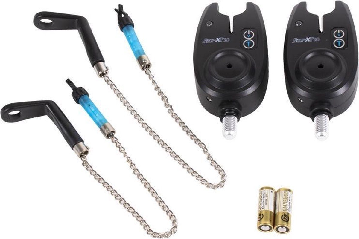 Fish-XPro Karpfenrute XL Karpfenset "Carp Improve" Set mit 2 Angelruten, (Karpfen Angeln Komplett-Set), Freilaufrollen, Bissanzeiger, Rod Pod, Rutenauflagen und Tasche