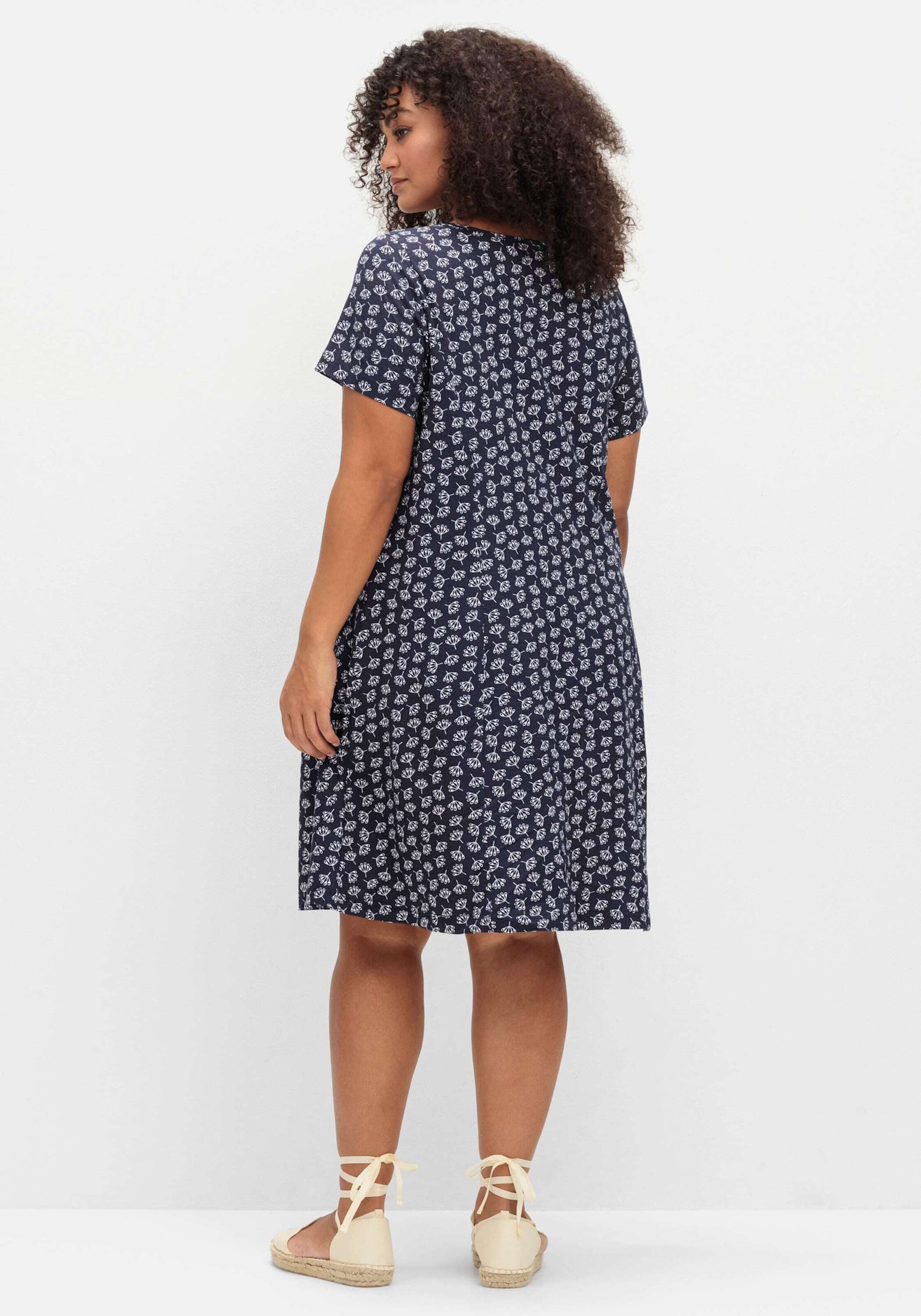 Sieh an! Jerseykleid Jersey-Kleid Kurzarm
