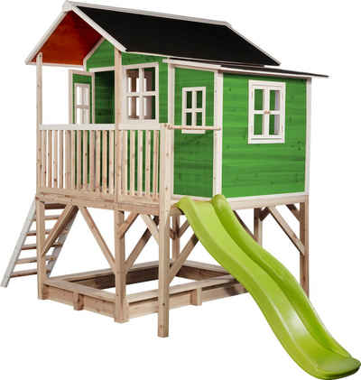 EXIT Spielturm Loft 550 grün, BxTxH: 348x220x255 cm