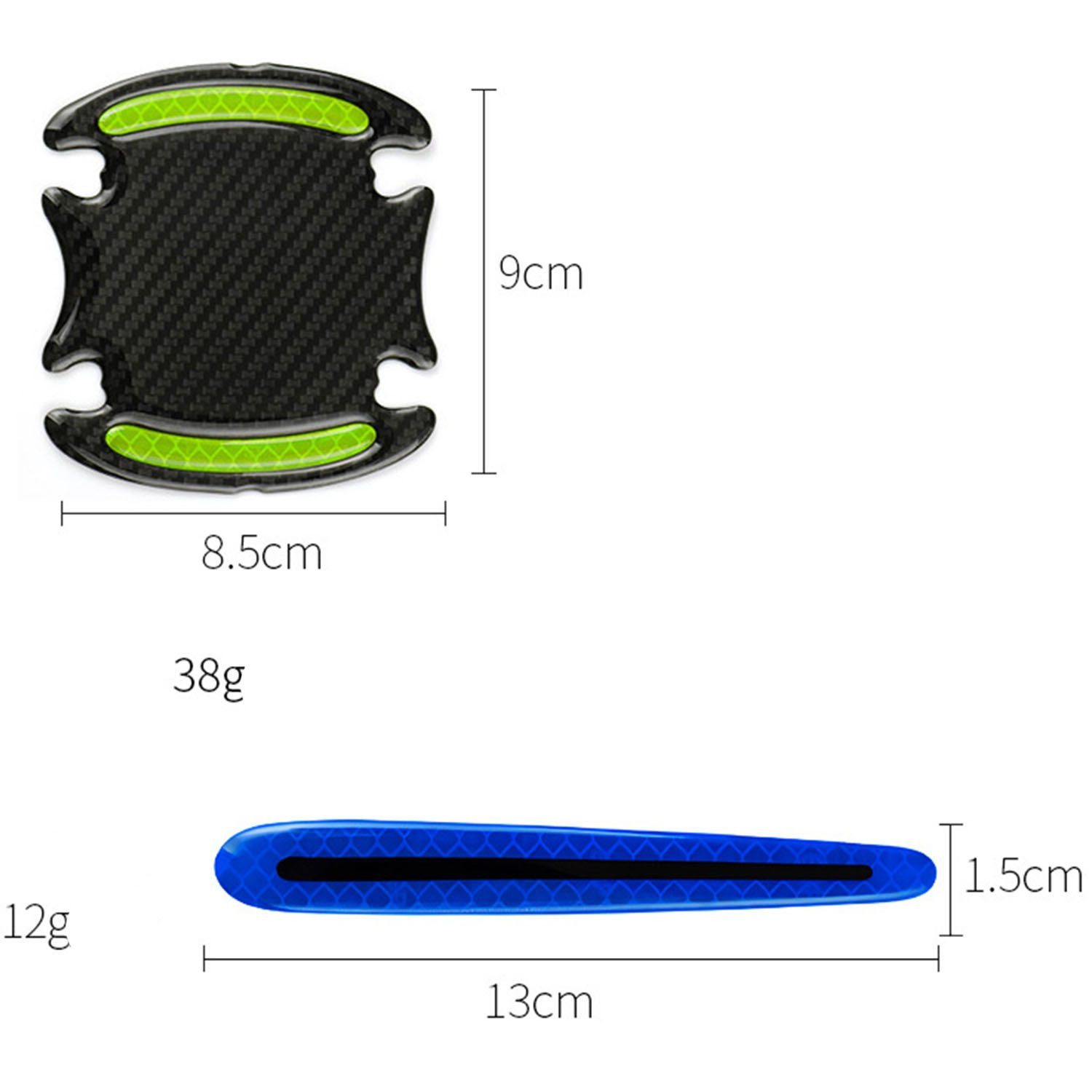 FELIXLEO Aufkleber Aufkleber Universal Auto Türgriff Lackschutzfolie selbstklebend, (16tlg)